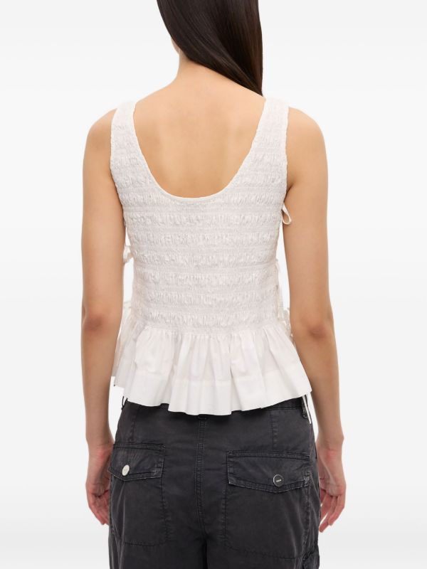 GANNI chambray seersucker XS