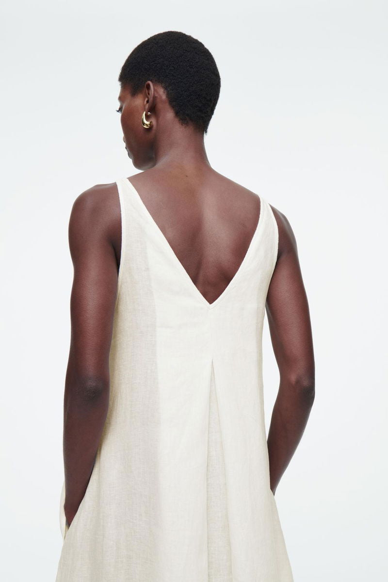 COS  A-Line Linen Maxi Dress XXS/XS EU 32