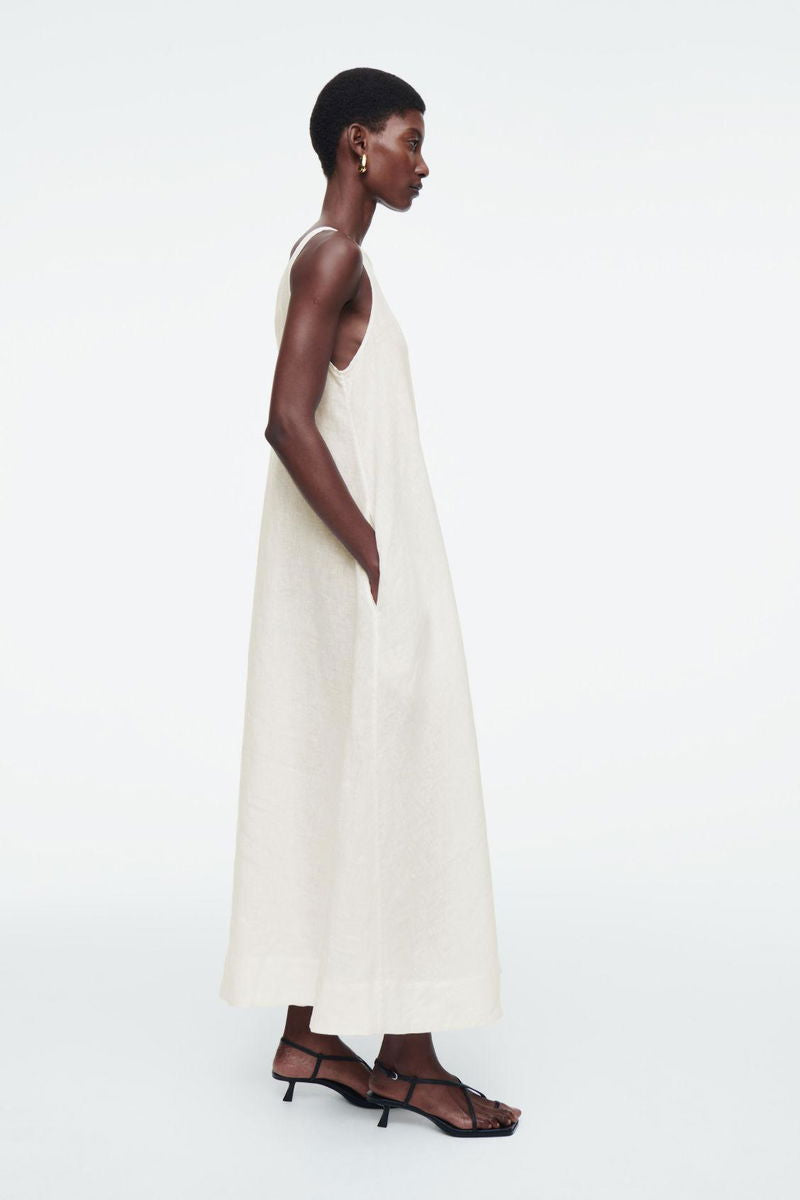 COS  A-Line Linen Maxi Dress XXS/XS EU 32