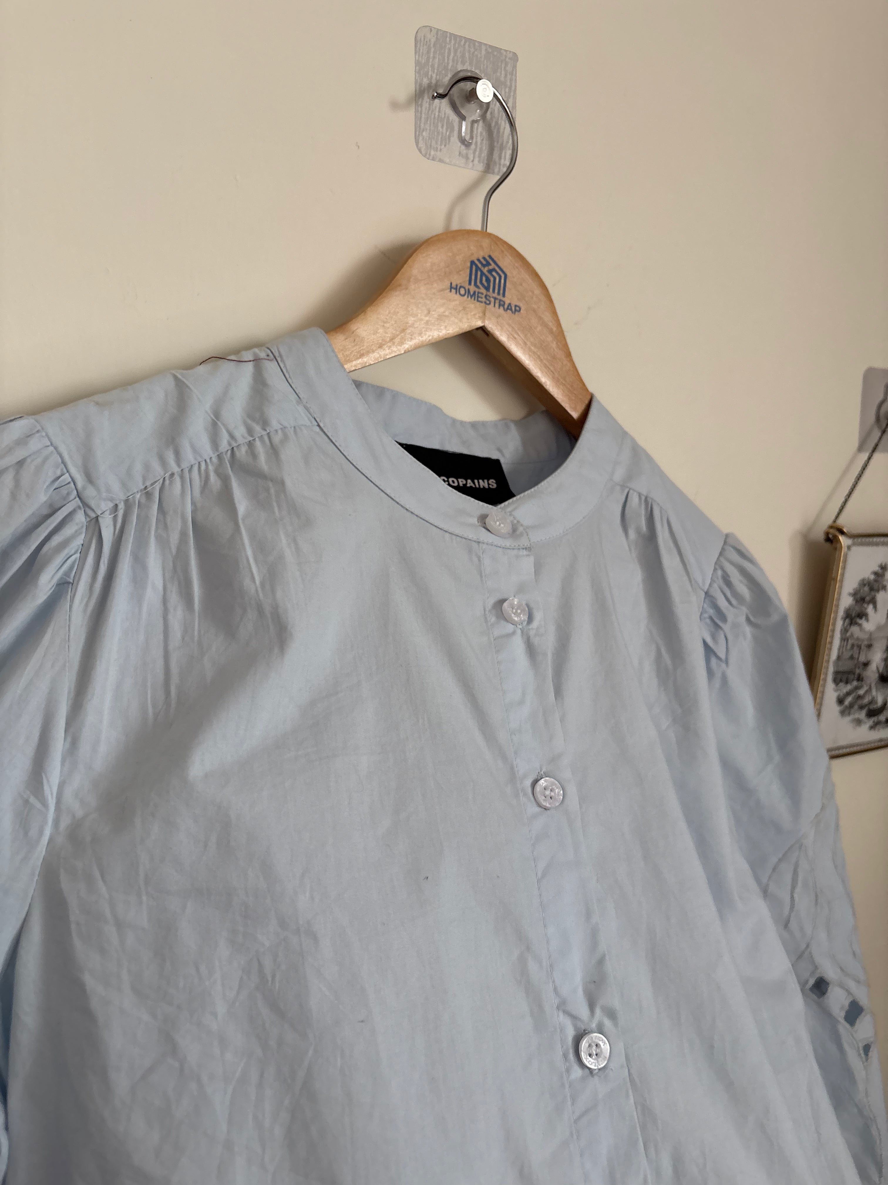 LES COPAINS  floral embroidery TOP S