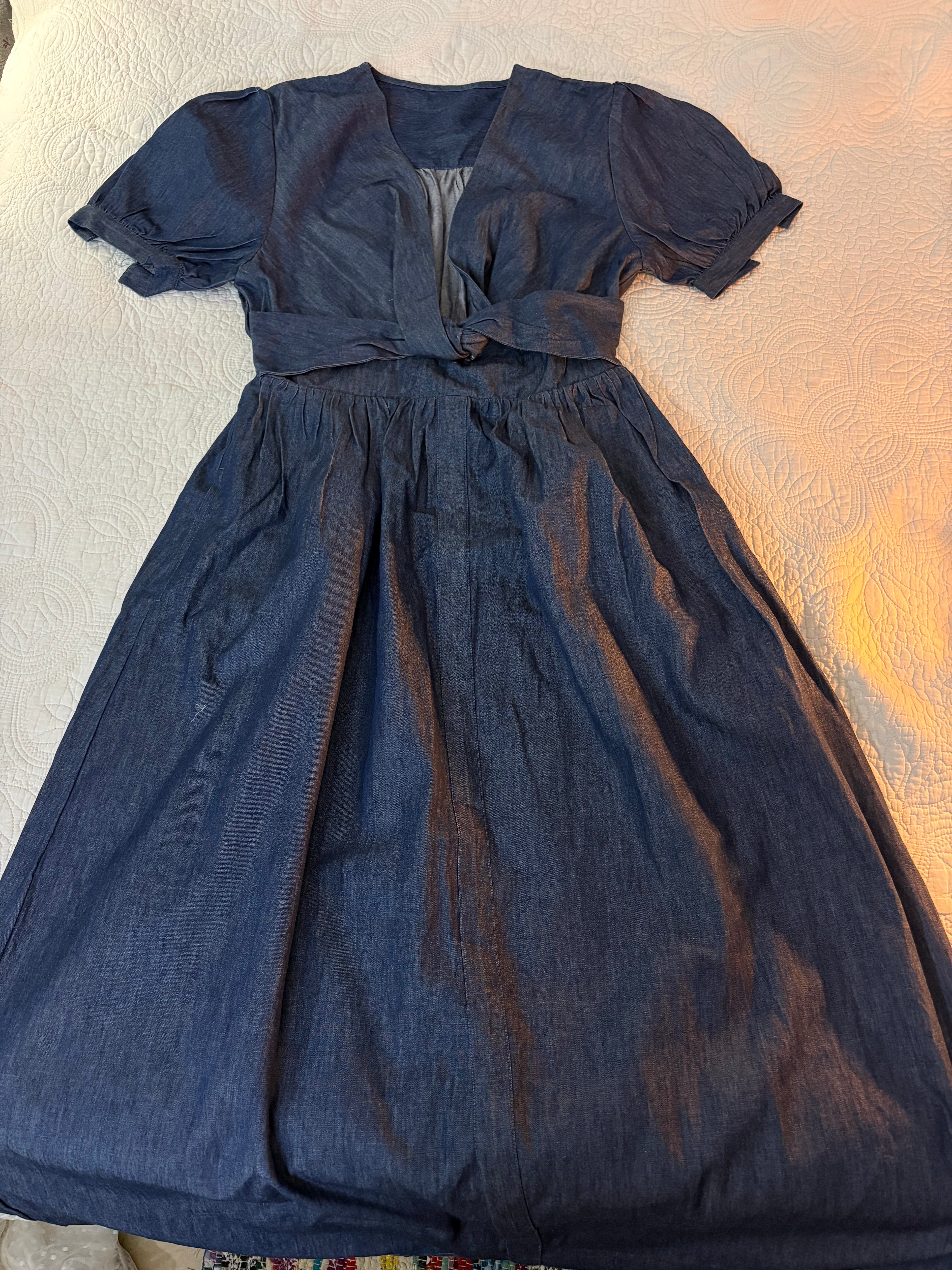 Denim Vneck dress