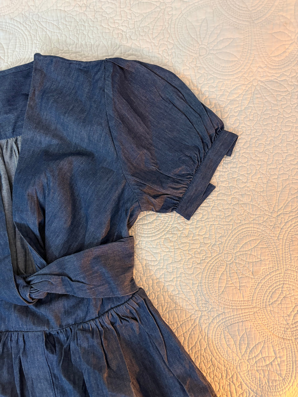 Denim Vneck dress