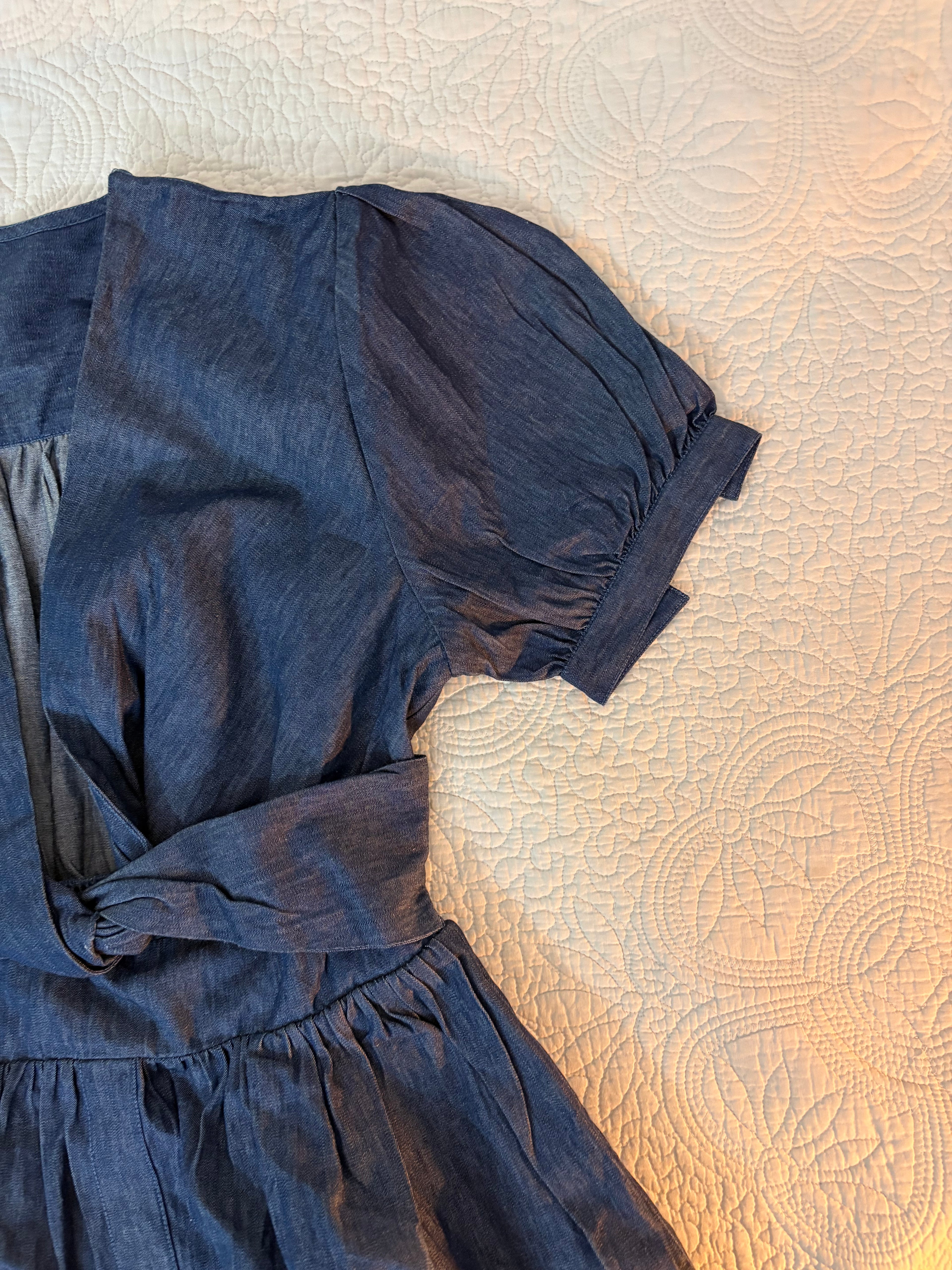 Denim Vneck dress