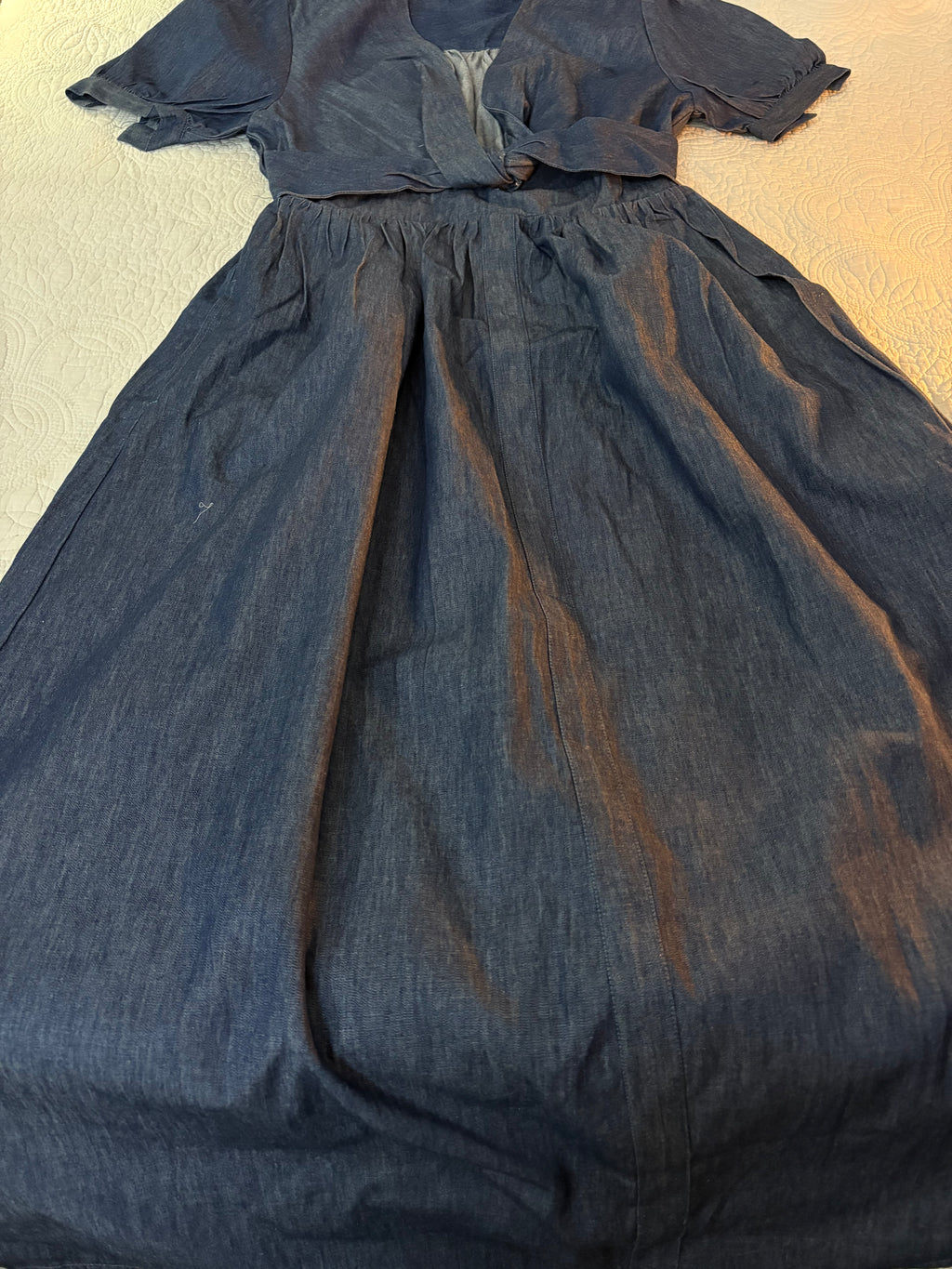 Denim Vneck dress