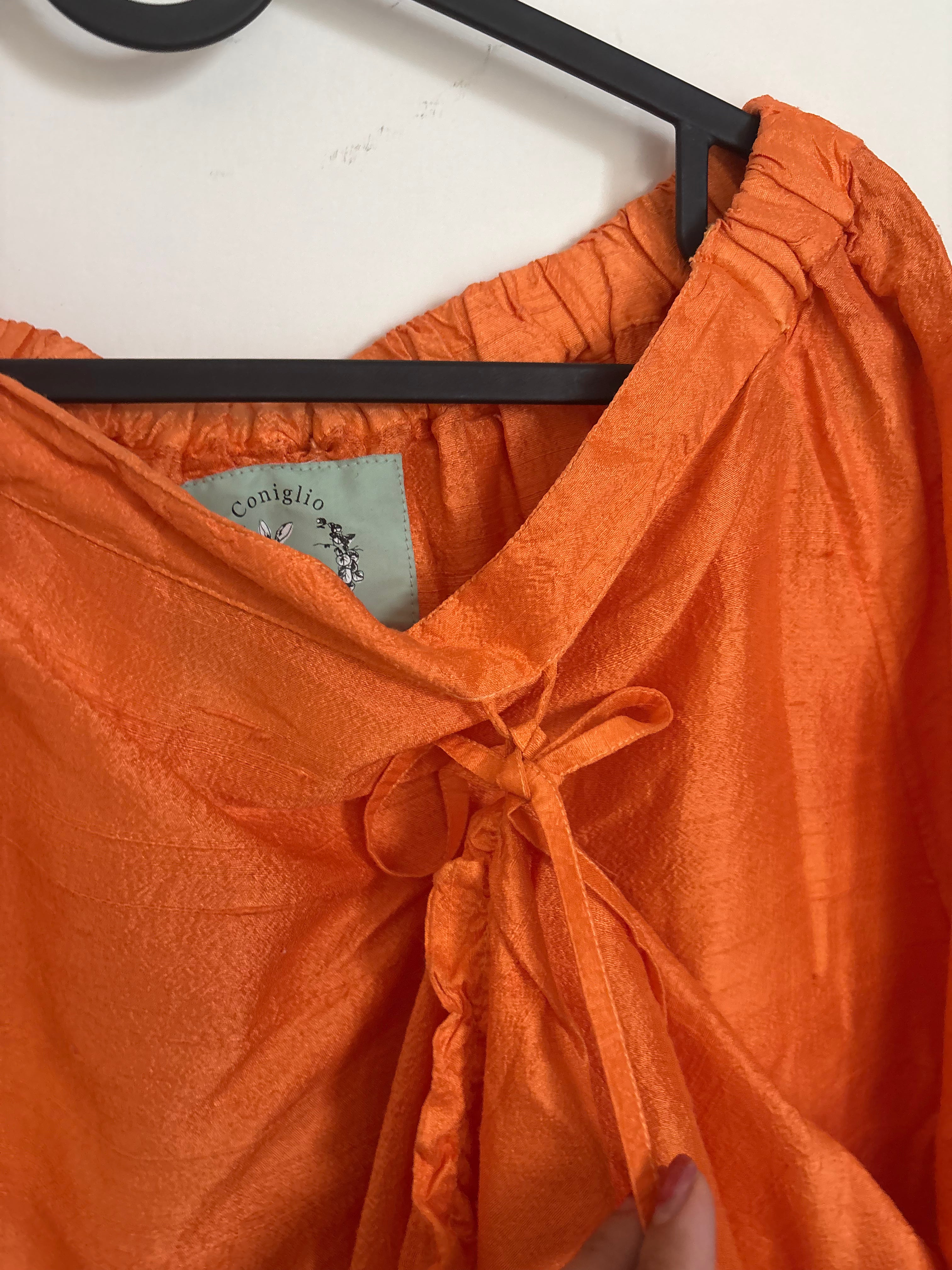 CONIGLIP ORANGE SILK 2 WAY SKIRT FS