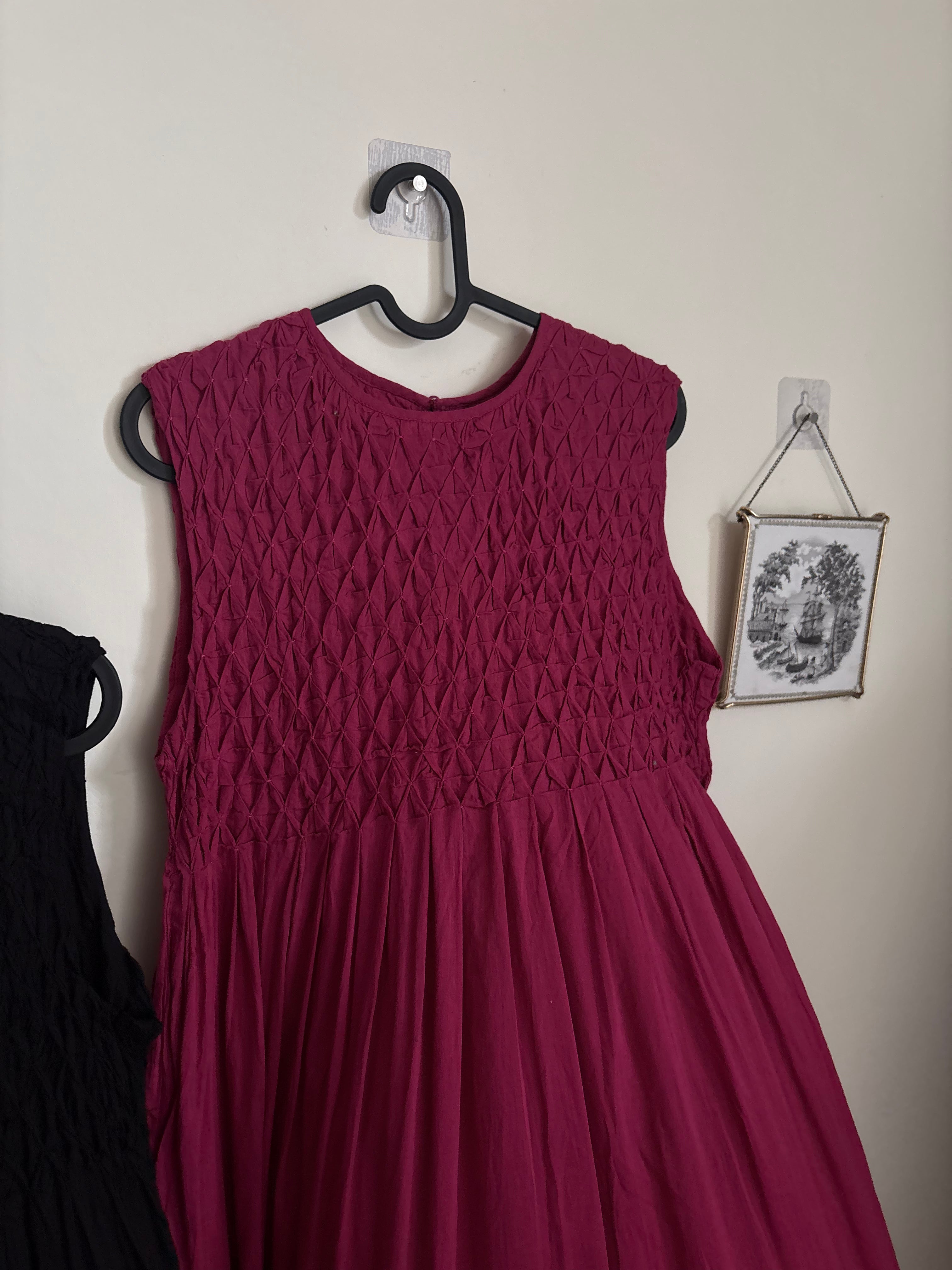 SPICK&SPAN COTTON SMOCKED DRESS FS