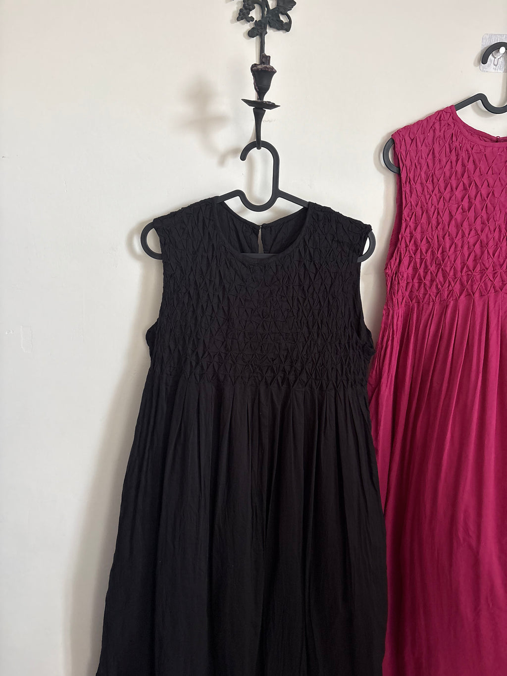 SPICK&SPAN COTTON SMOCKED DRESS FS