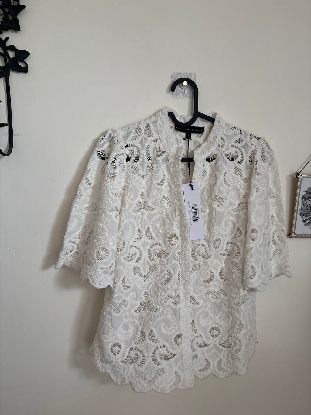 SALLY PHILLIPS GALA SHIRT AUS 8 S