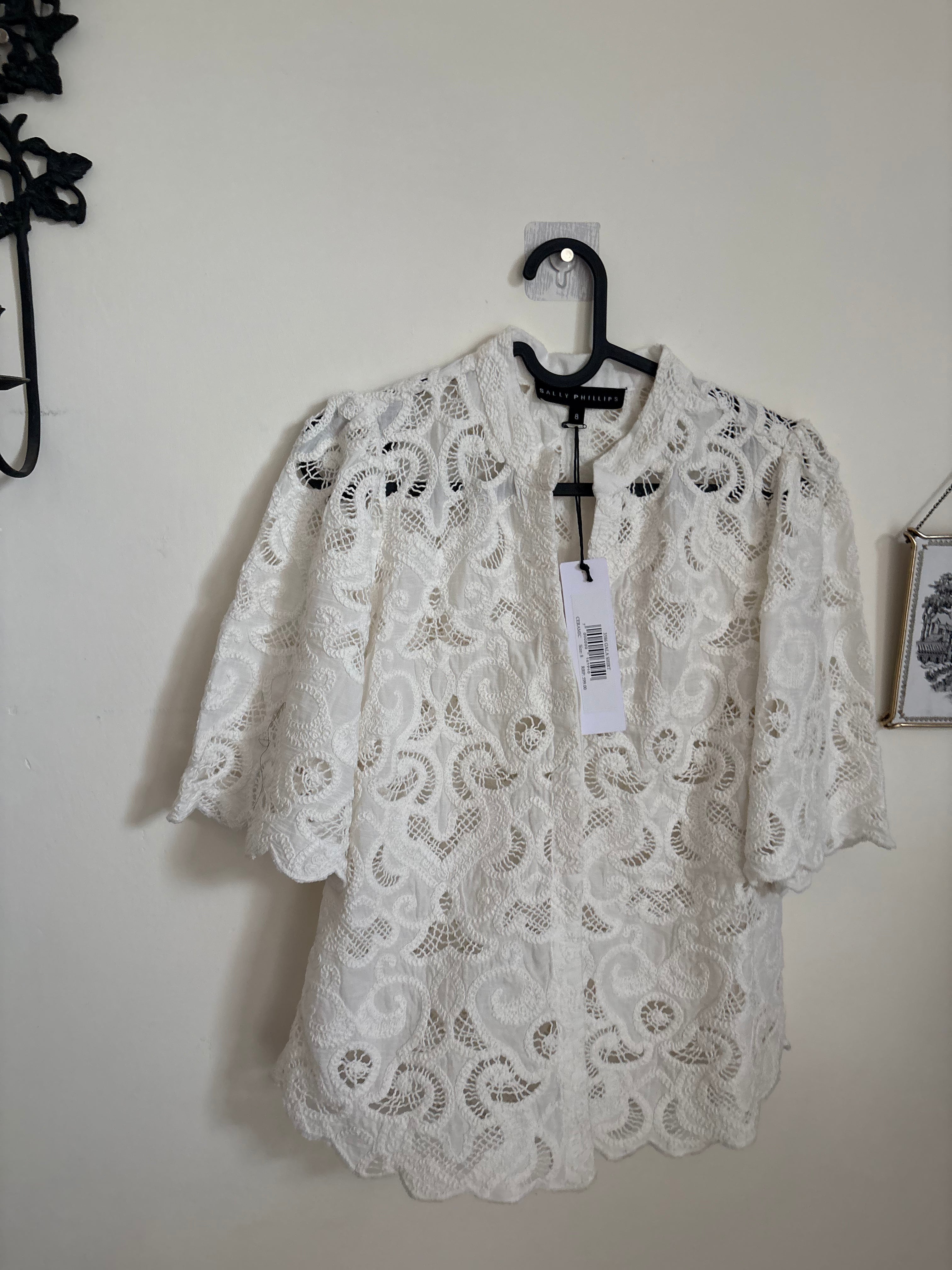SALLY PHILLIPS GALA SHIRT AUS 8 S