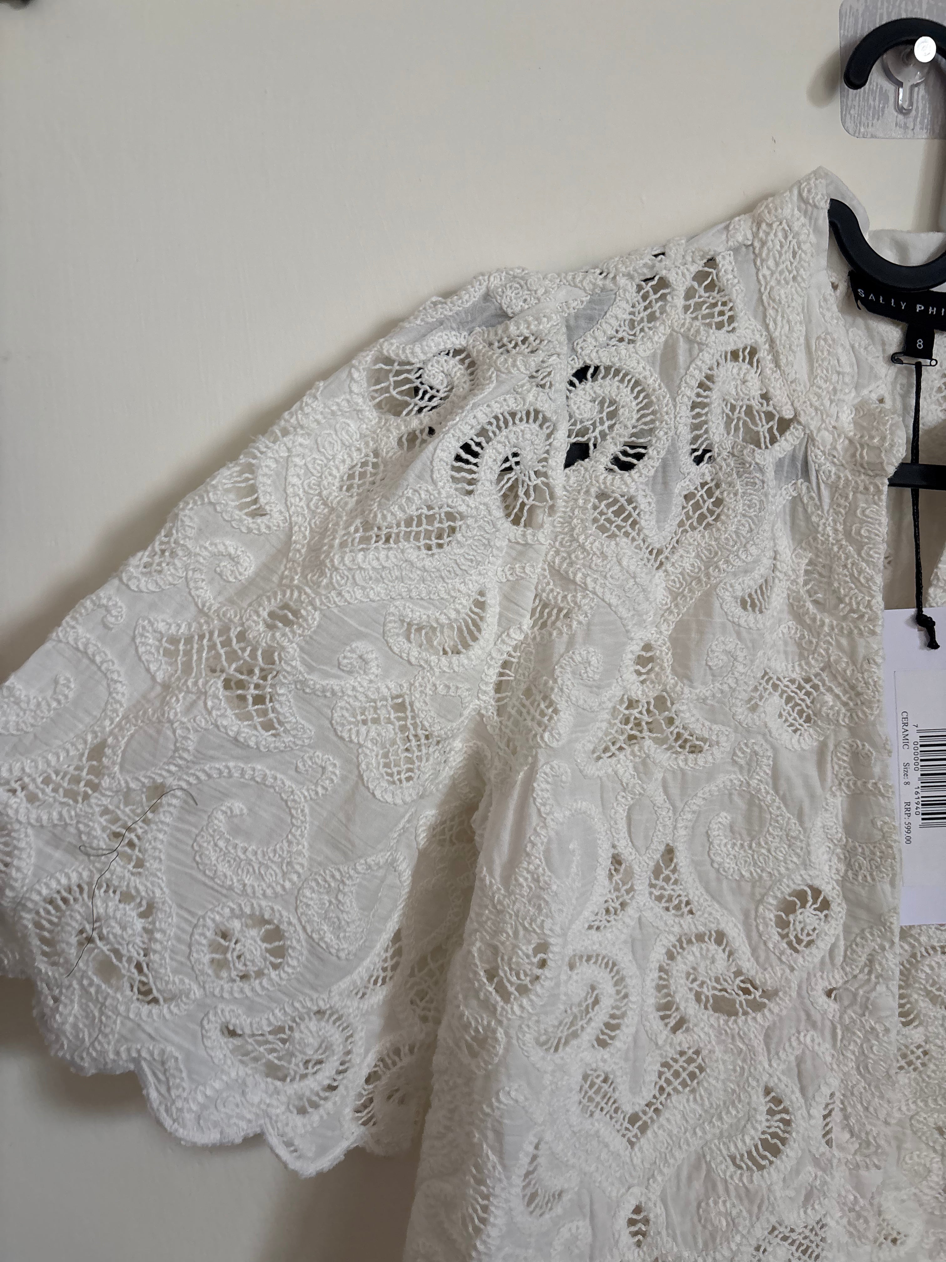 SALLY PHILLIPS GALA SHIRT AUS 8 S