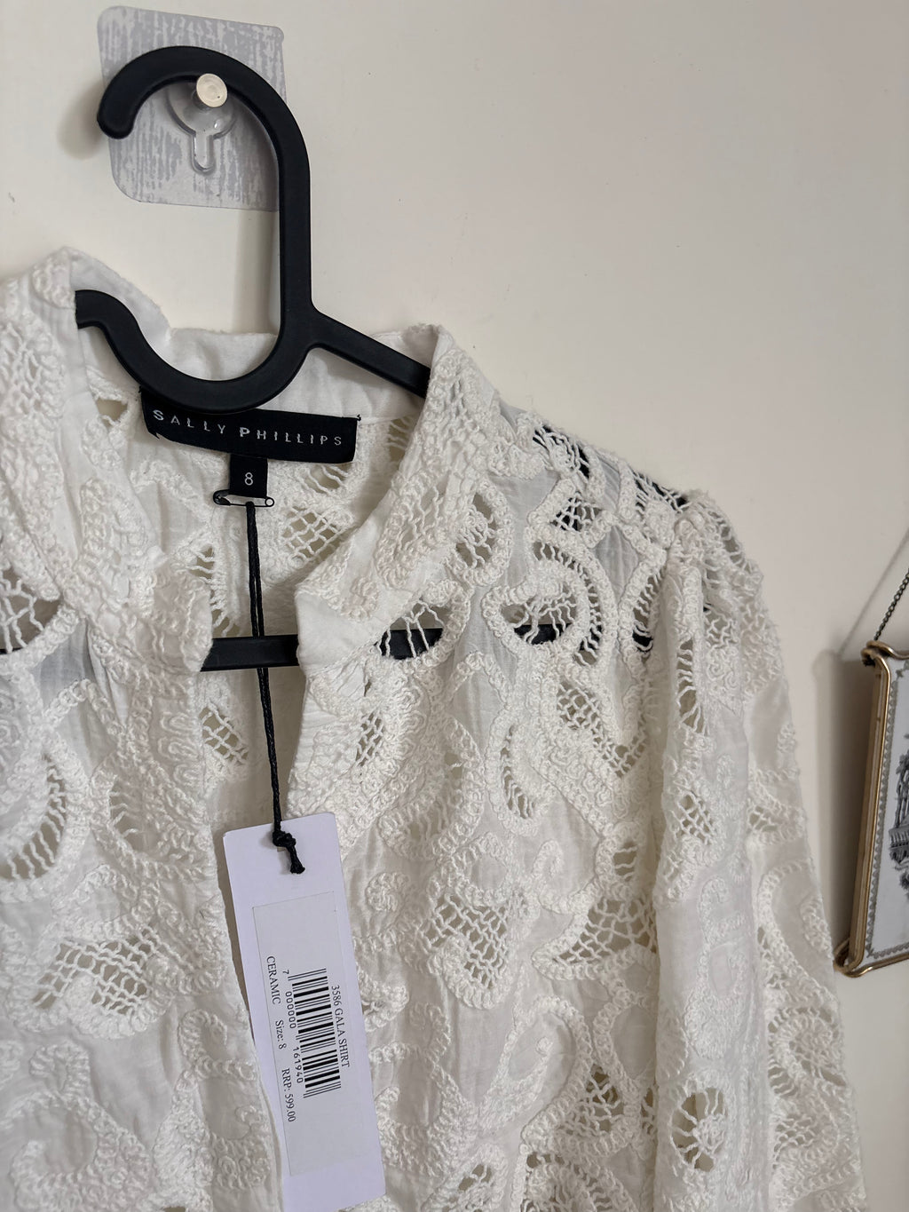 SALLY PHILLIPS GALA SHIRT AUS 8 S