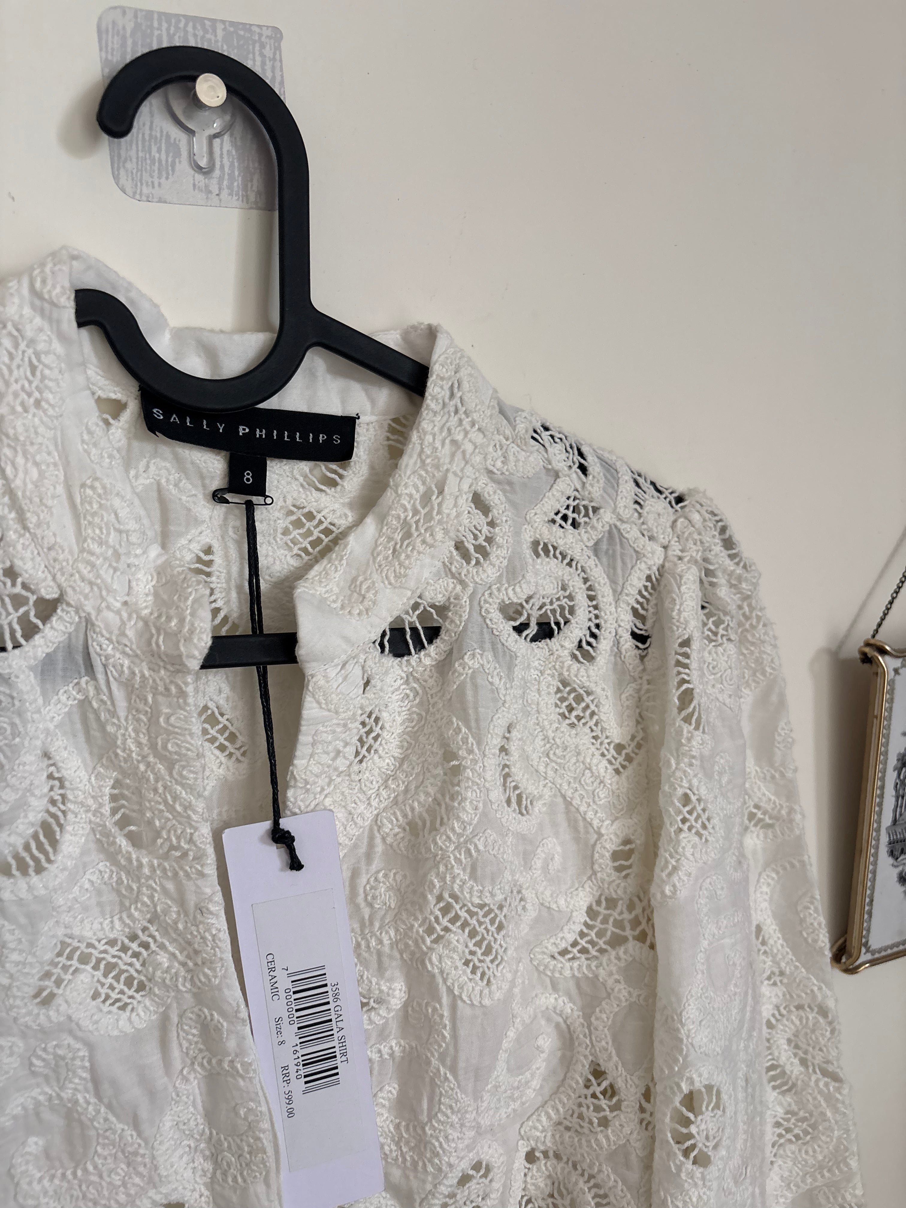 SALLY PHILLIPS GALA SHIRT AUS 8 S