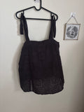 ESPRIT DARK DREY COTTON TIE TOP  S/M