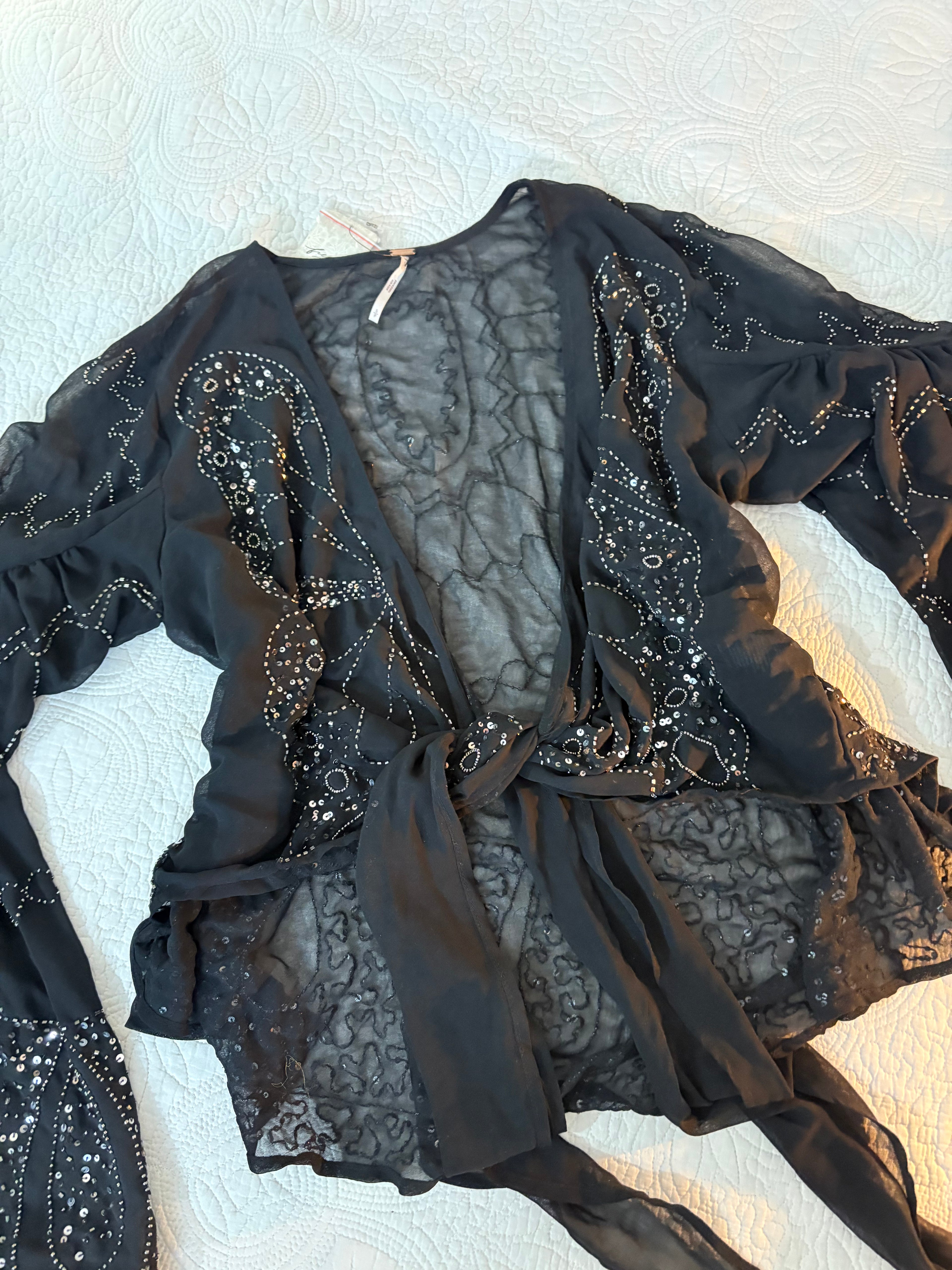Free people beaded jacket S