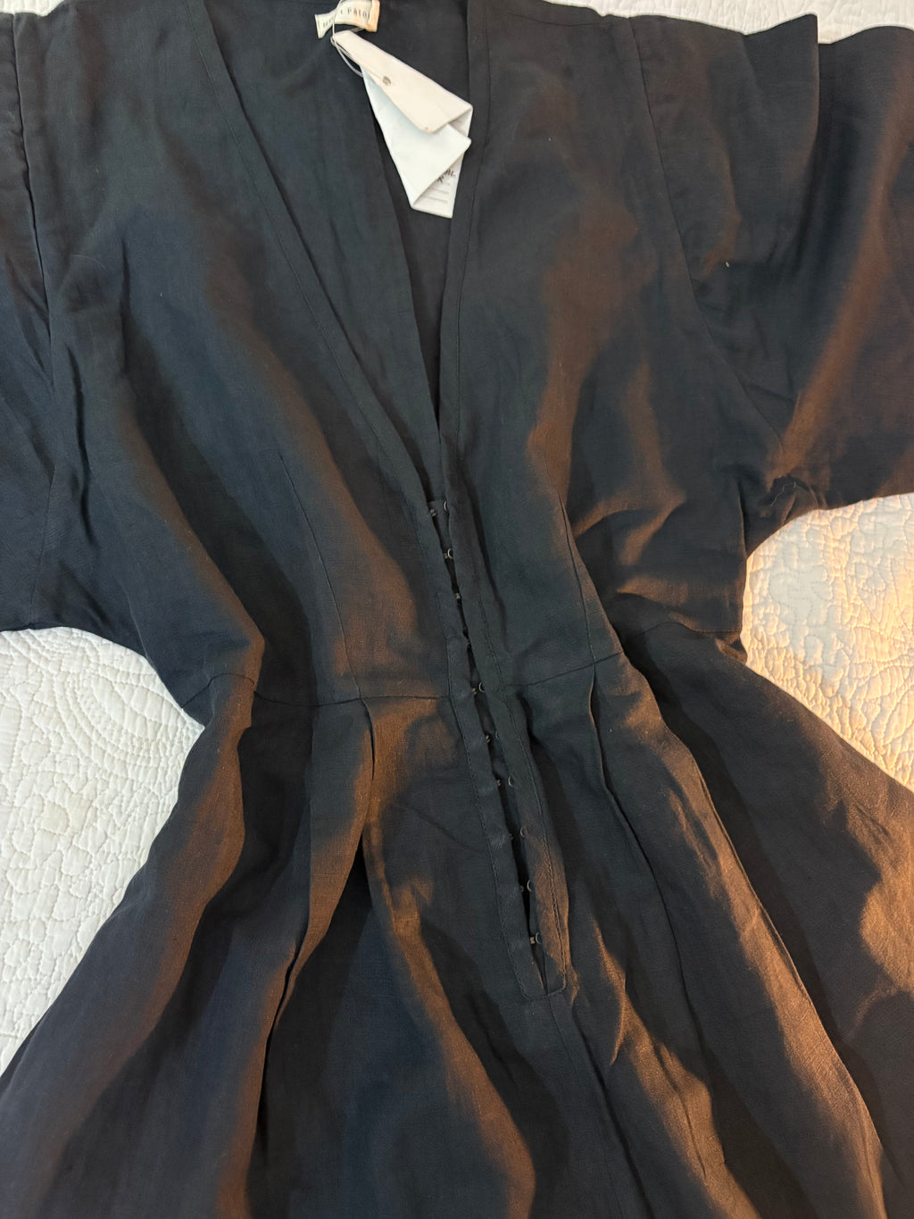 Mari+Fatou cotton linen playsuit