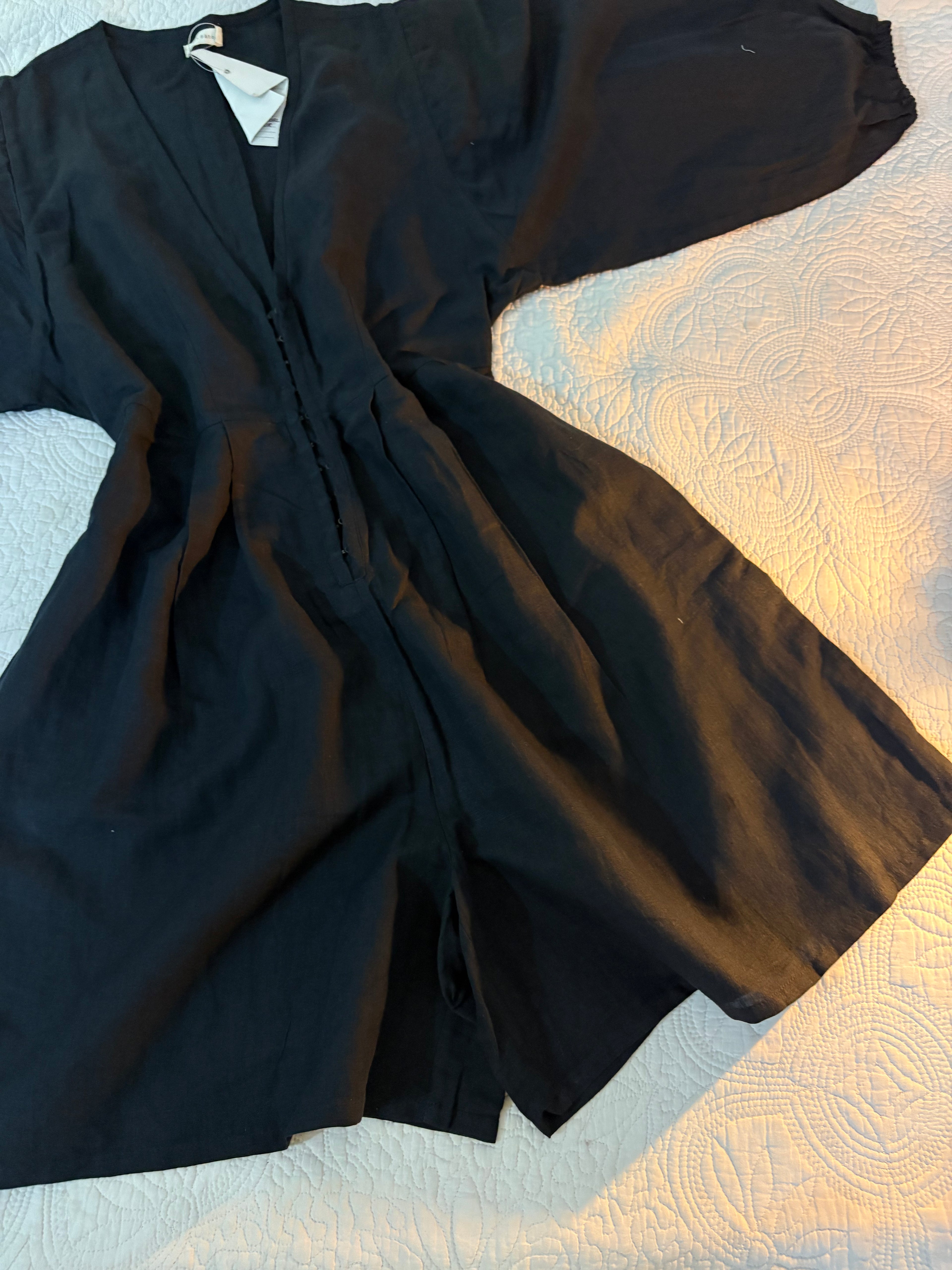 Mari+Fatou cotton linen playsuit