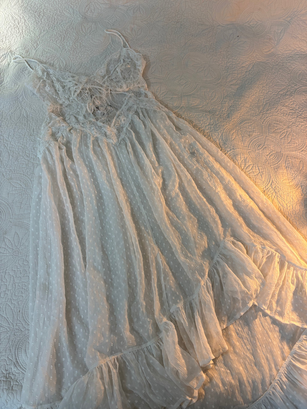 free people light my fire sheer lace M