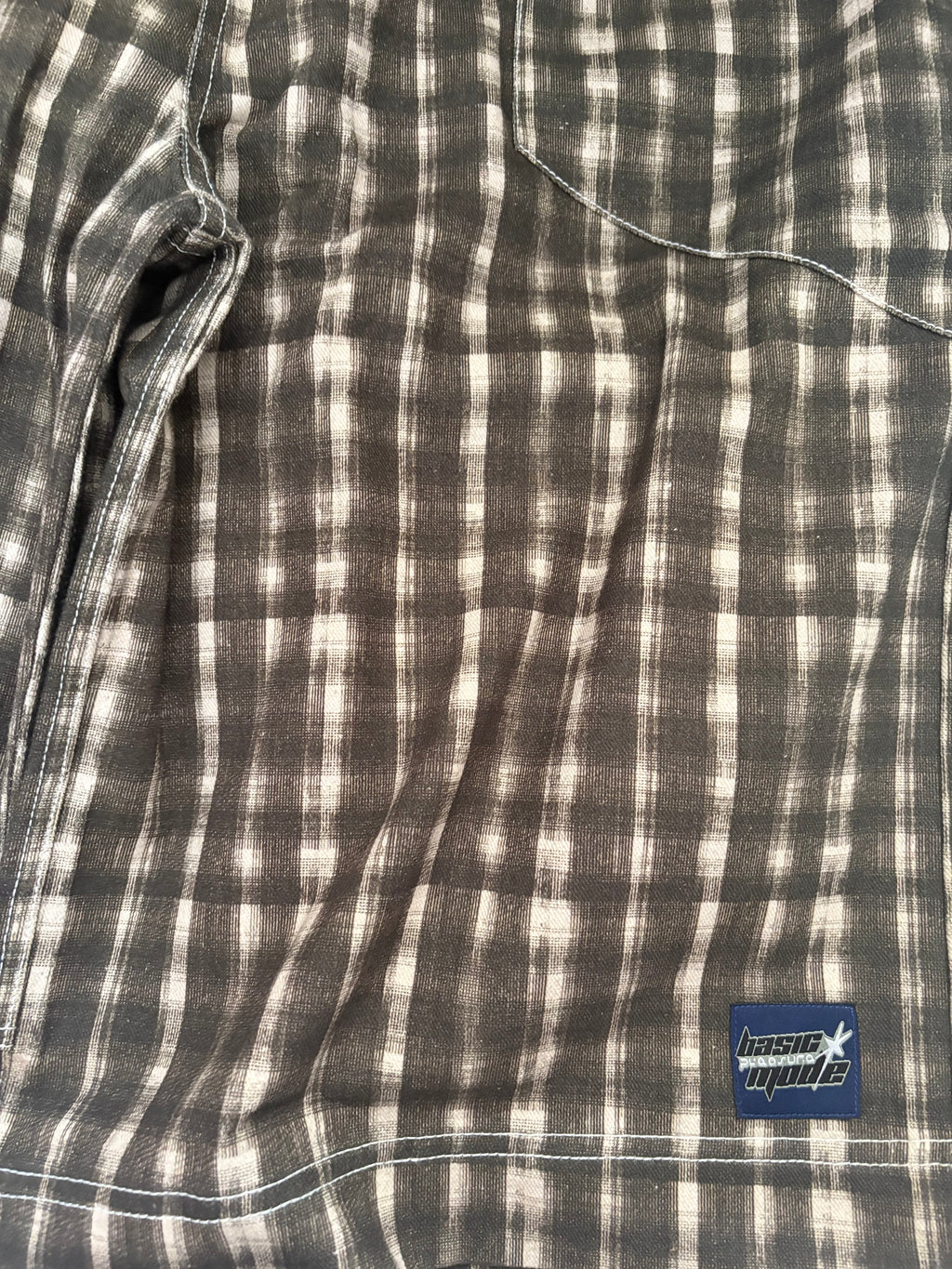BASIC PLEASURE MODE JORTS CHECKED 32"