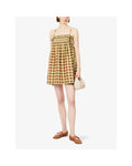 DAMSON MADDER Lilo Gingham Mini Dress Multi