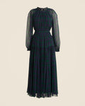 J.Crew green check dress XL