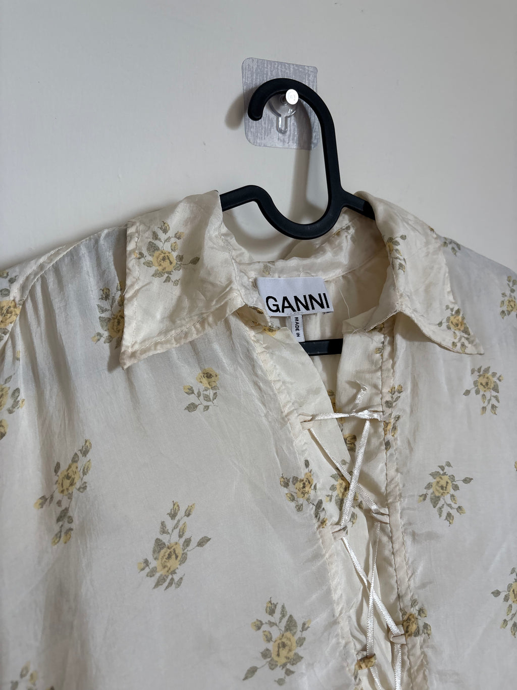 GANNI FLORAL TOP EU 36