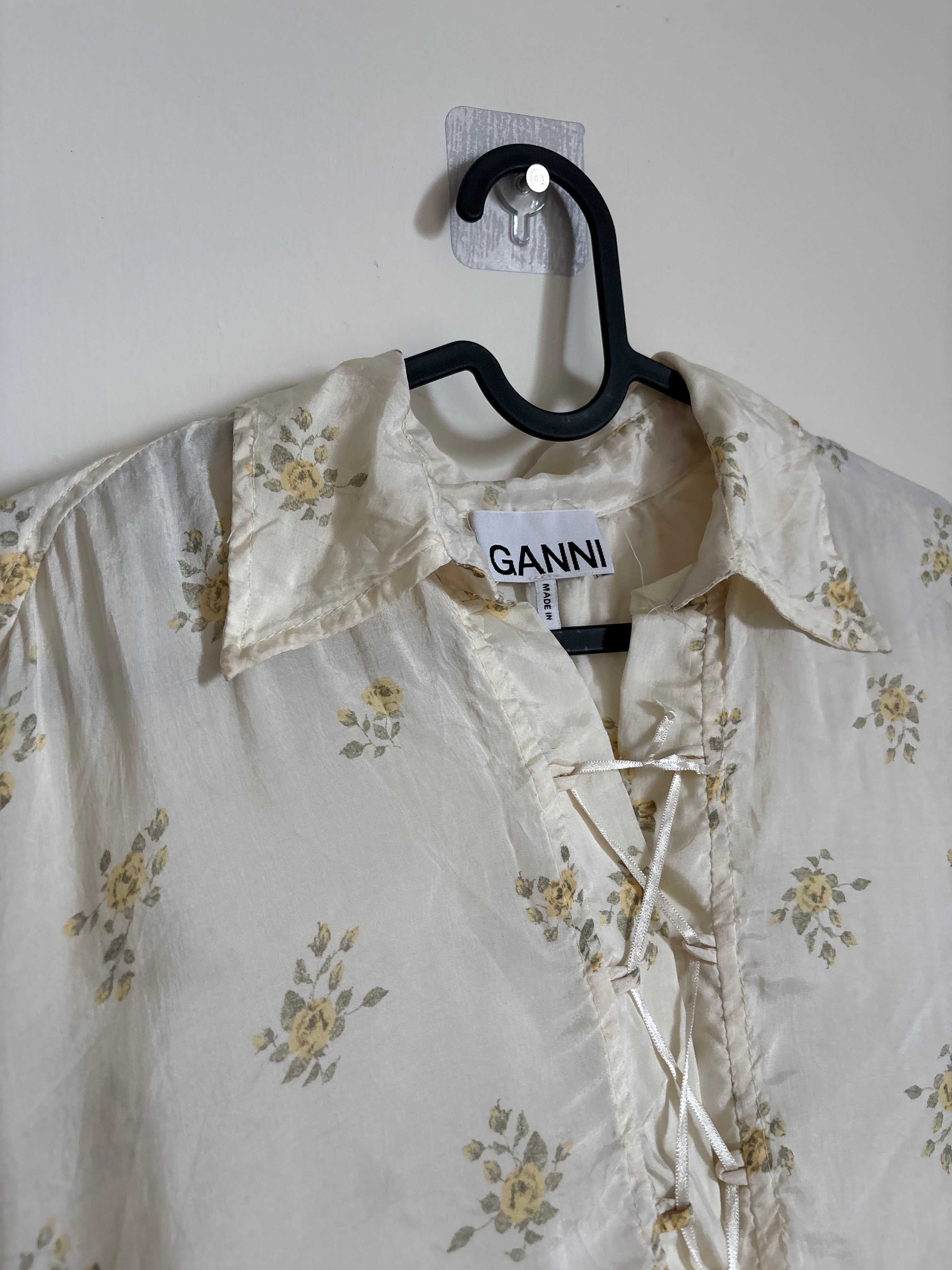 GANNI FLORAL TOP EU 36