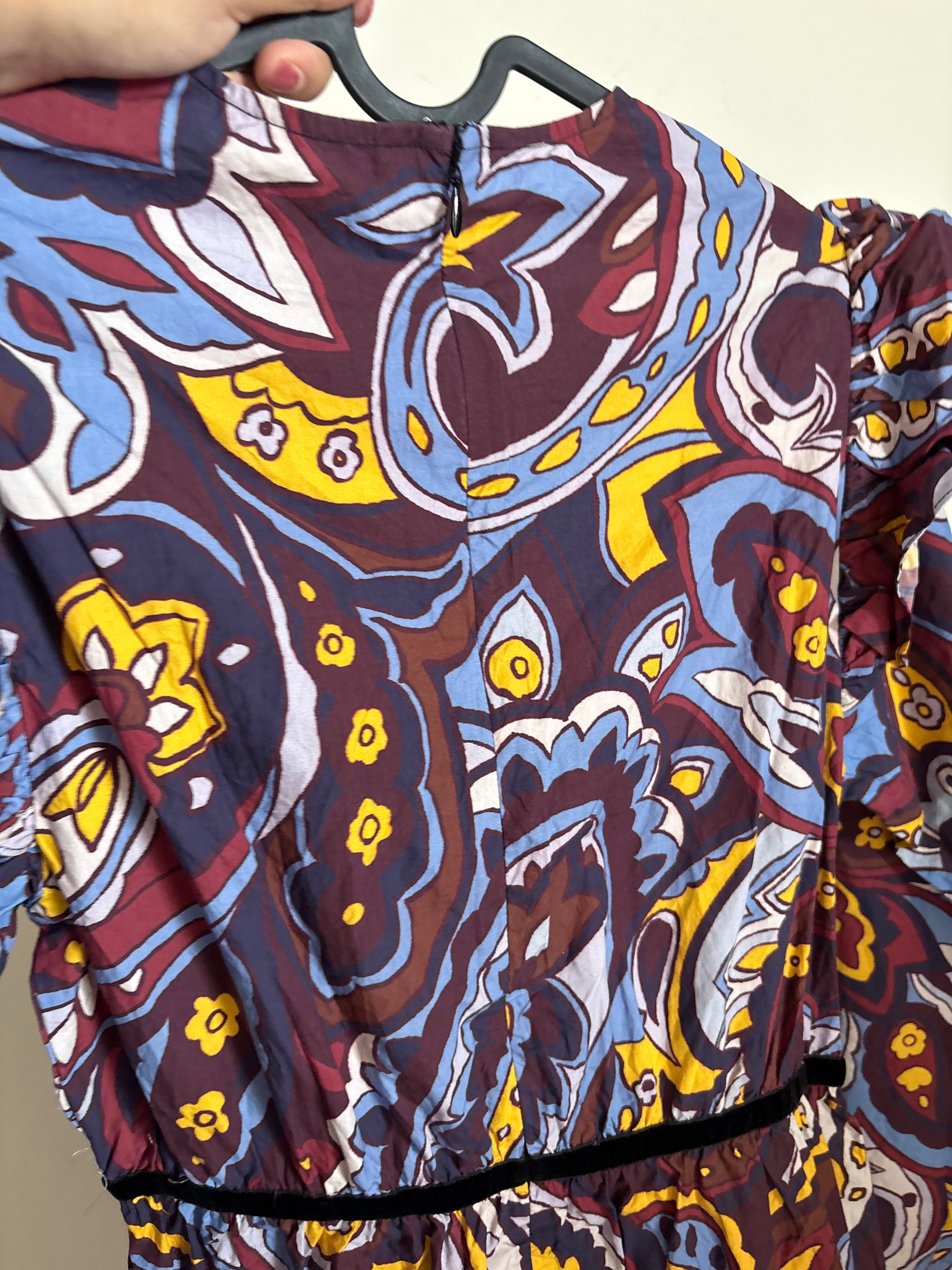RHODE PRINTED SAMPLE DRESS XS