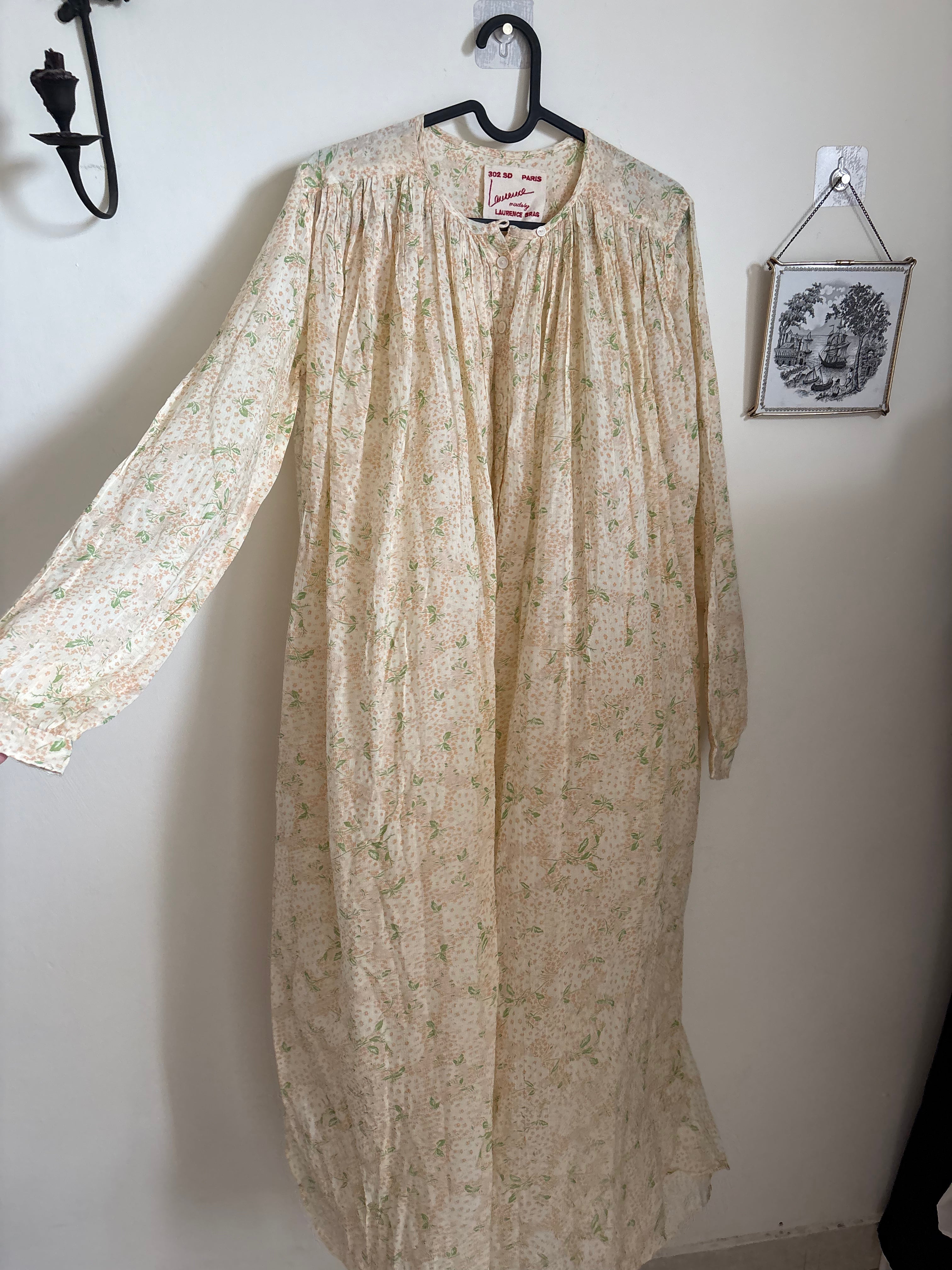 LAURENCE BRAS CIGAR DRESS IN YELLOW FLORAL M