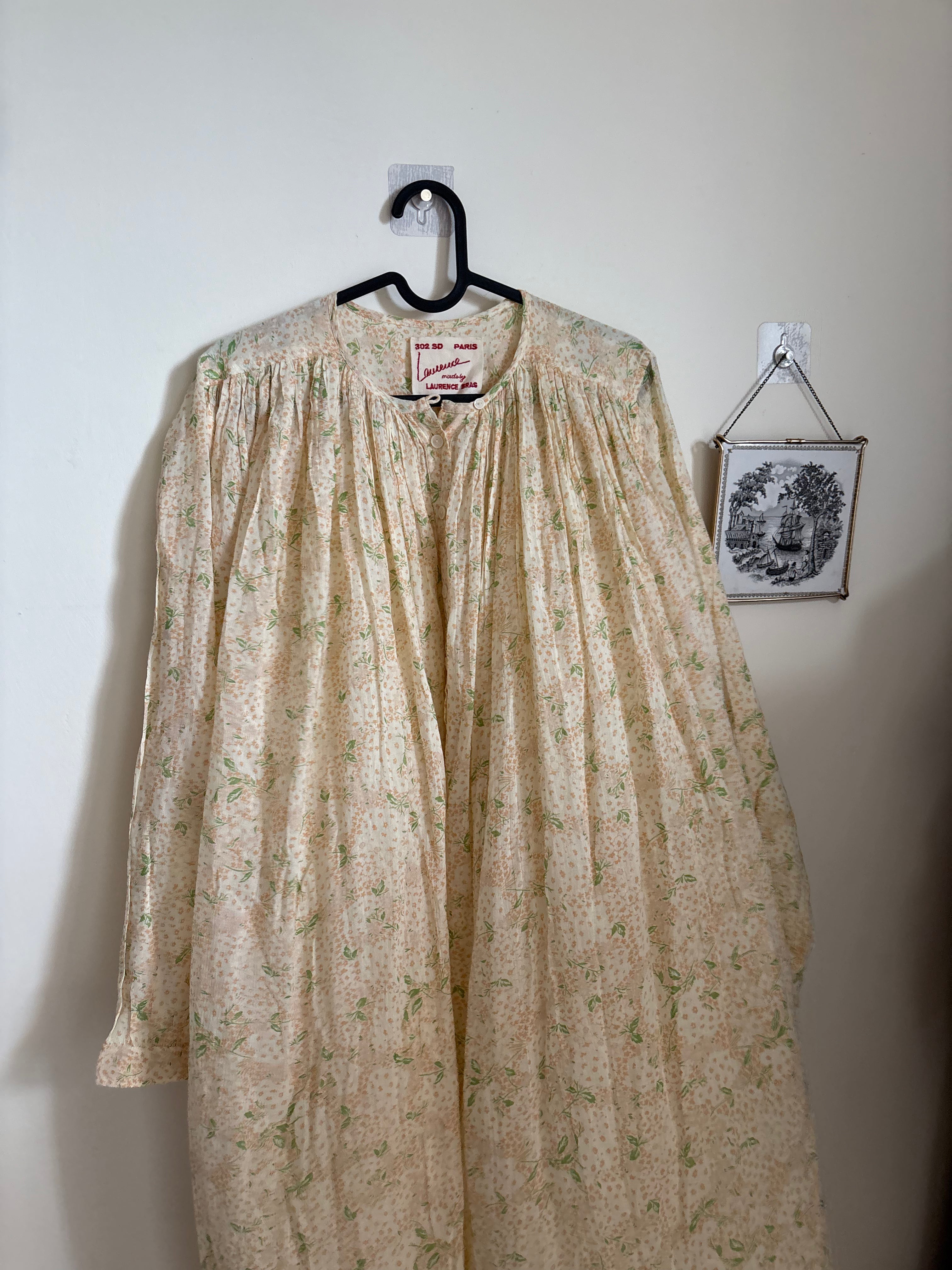 LAURENCE BRAS CIGAR DRESS IN YELLOW FLORAL M