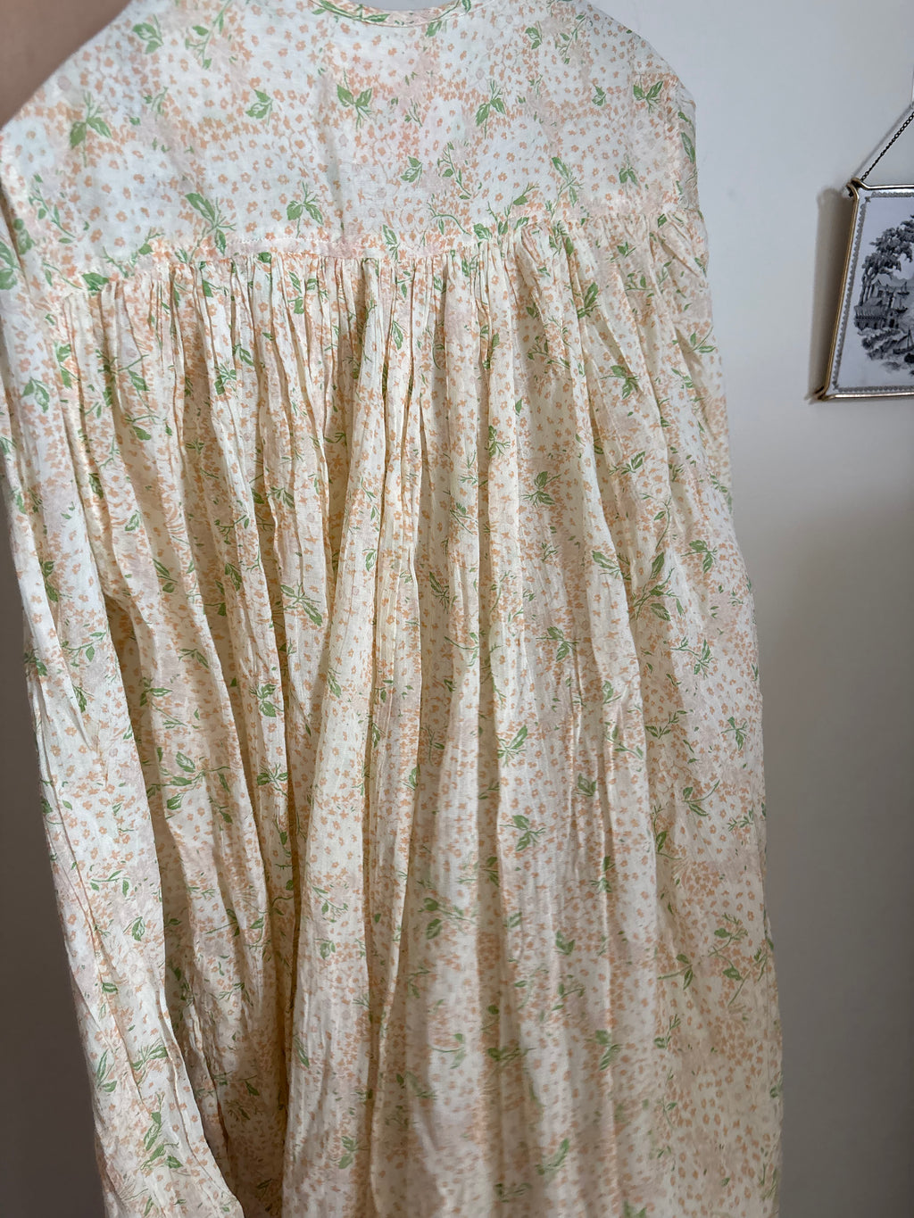 LAURENCE BRAS CIGAR DRESS IN YELLOW FLORAL M