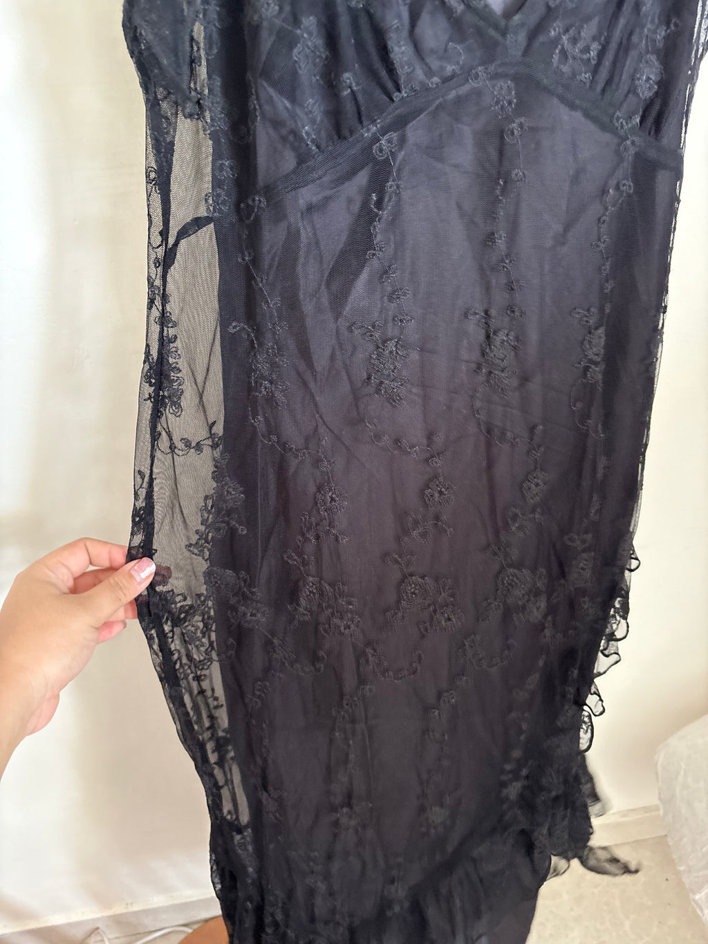 Light Before Dark Vixen Sheer Embroidered Maxi Dress