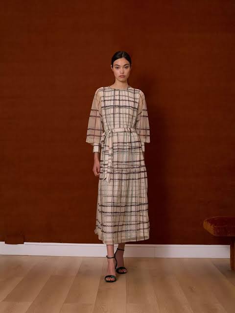 Is Coming... Green Tulle Plaid Dress L