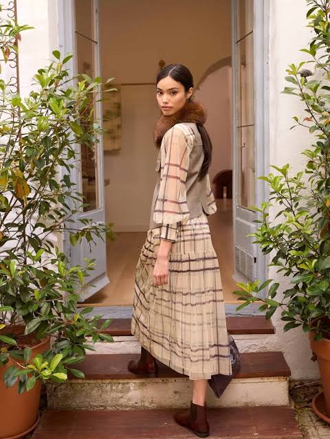 Is Coming... Green Tulle Plaid Dress L