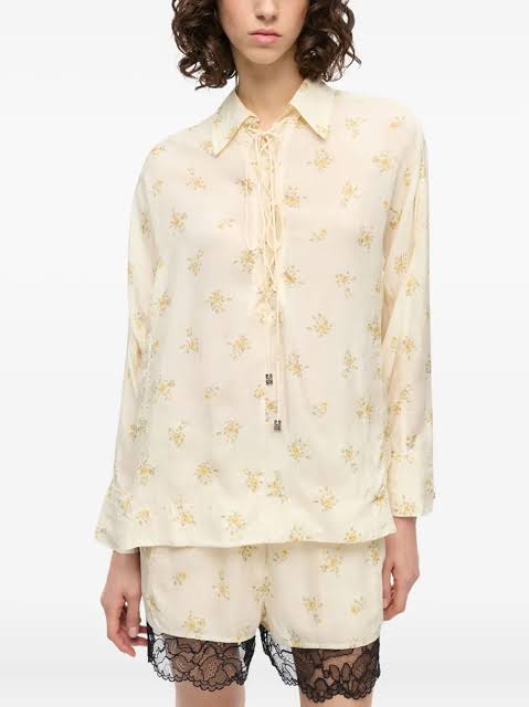 GANNI FLORAL TOP EU 36