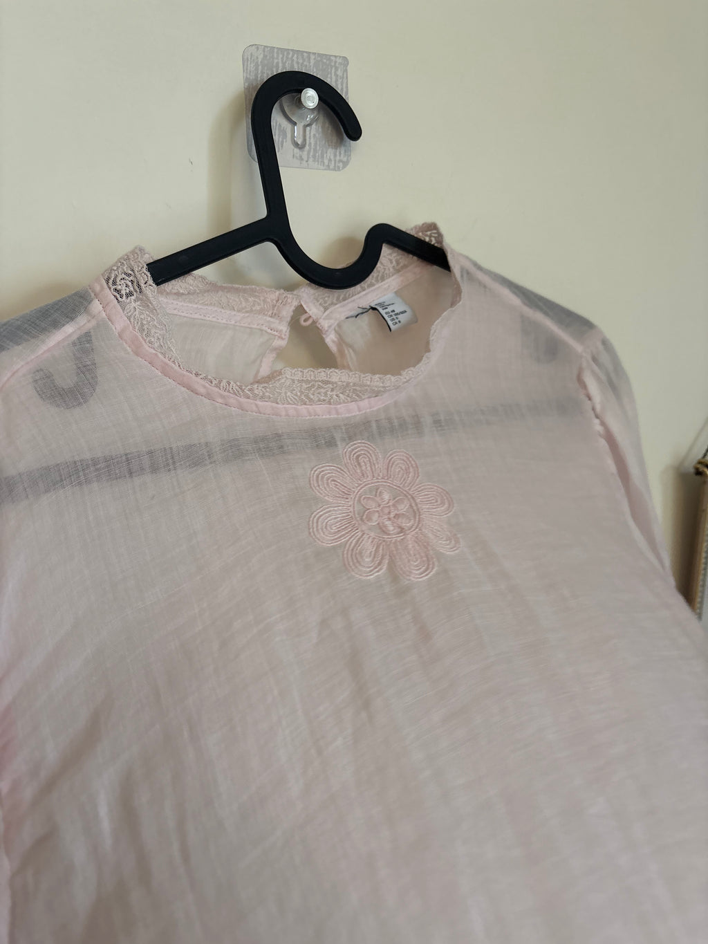 & OTHER STORIES  Embroidered Ramie Blouse M
