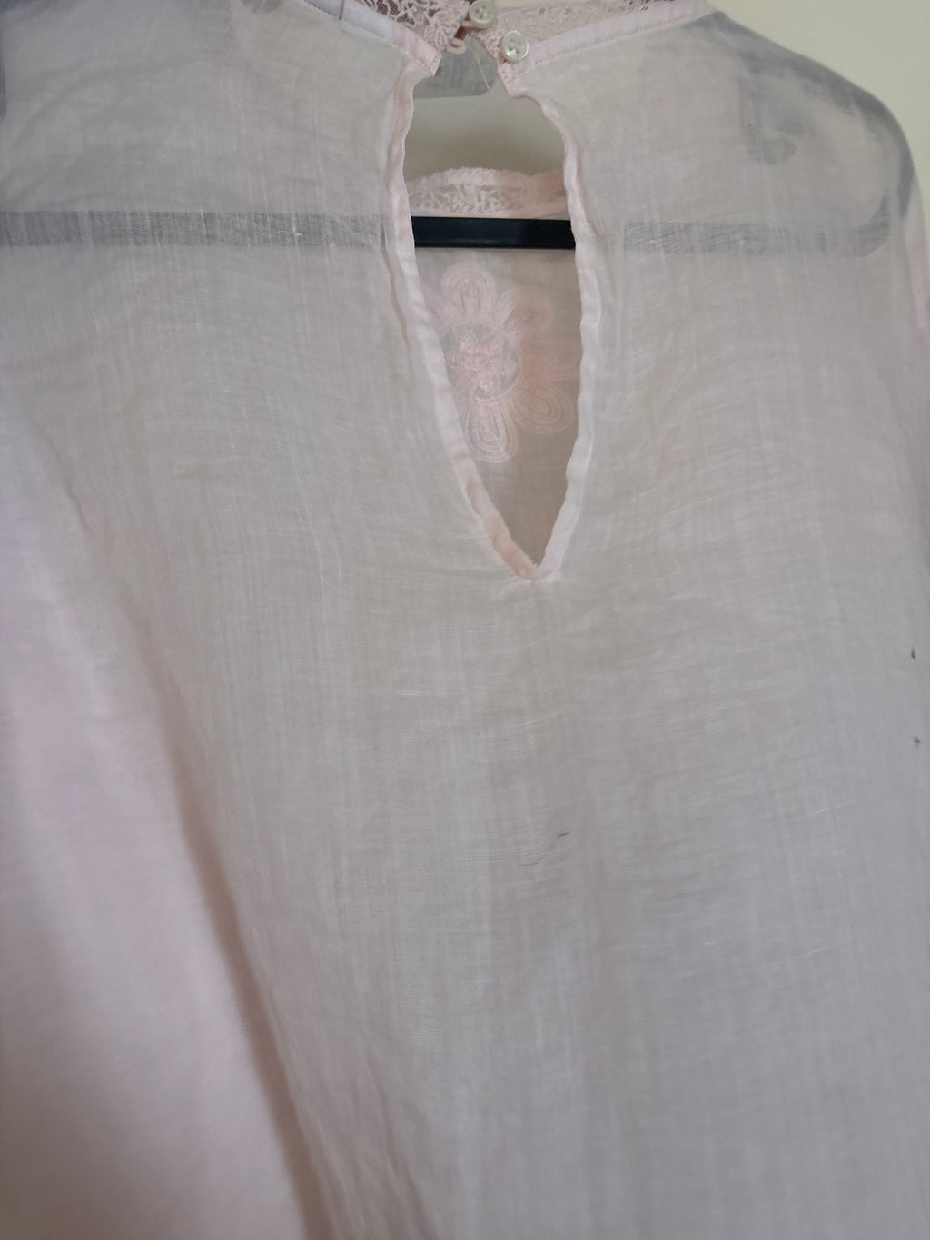 & OTHER STORIES  Embroidered Ramie Blouse M