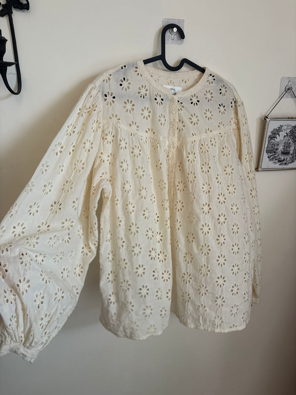 DES PETITS HOUTS SOPHIE CREME BLOUSE M