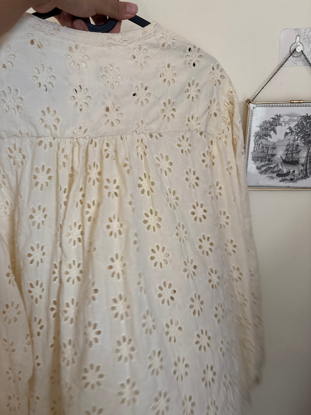 DES PETITS HOUTS SOPHIE CREME BLOUSE M