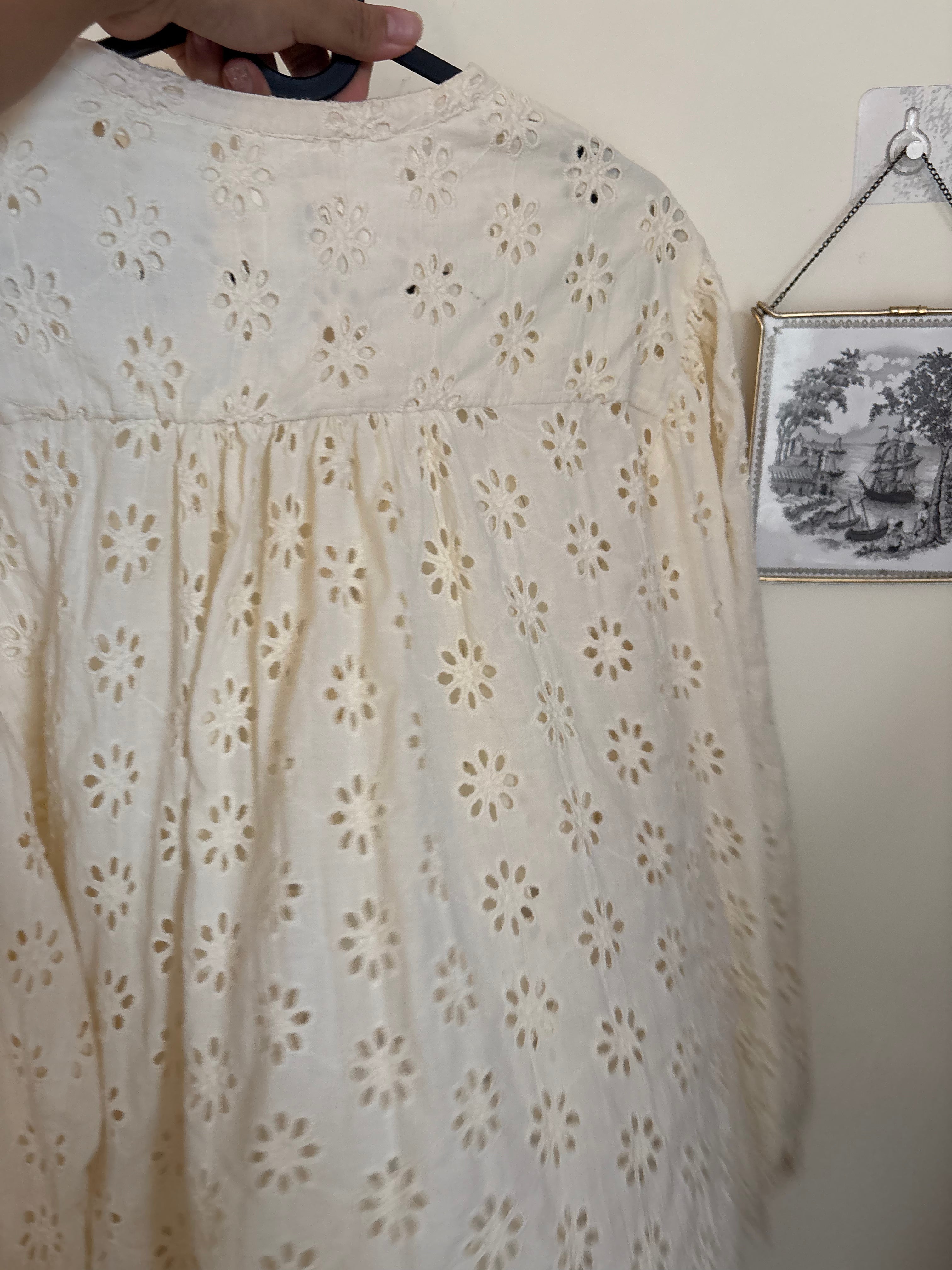 DES PETITS HOUTS SOPHIE CREME BLOUSE M