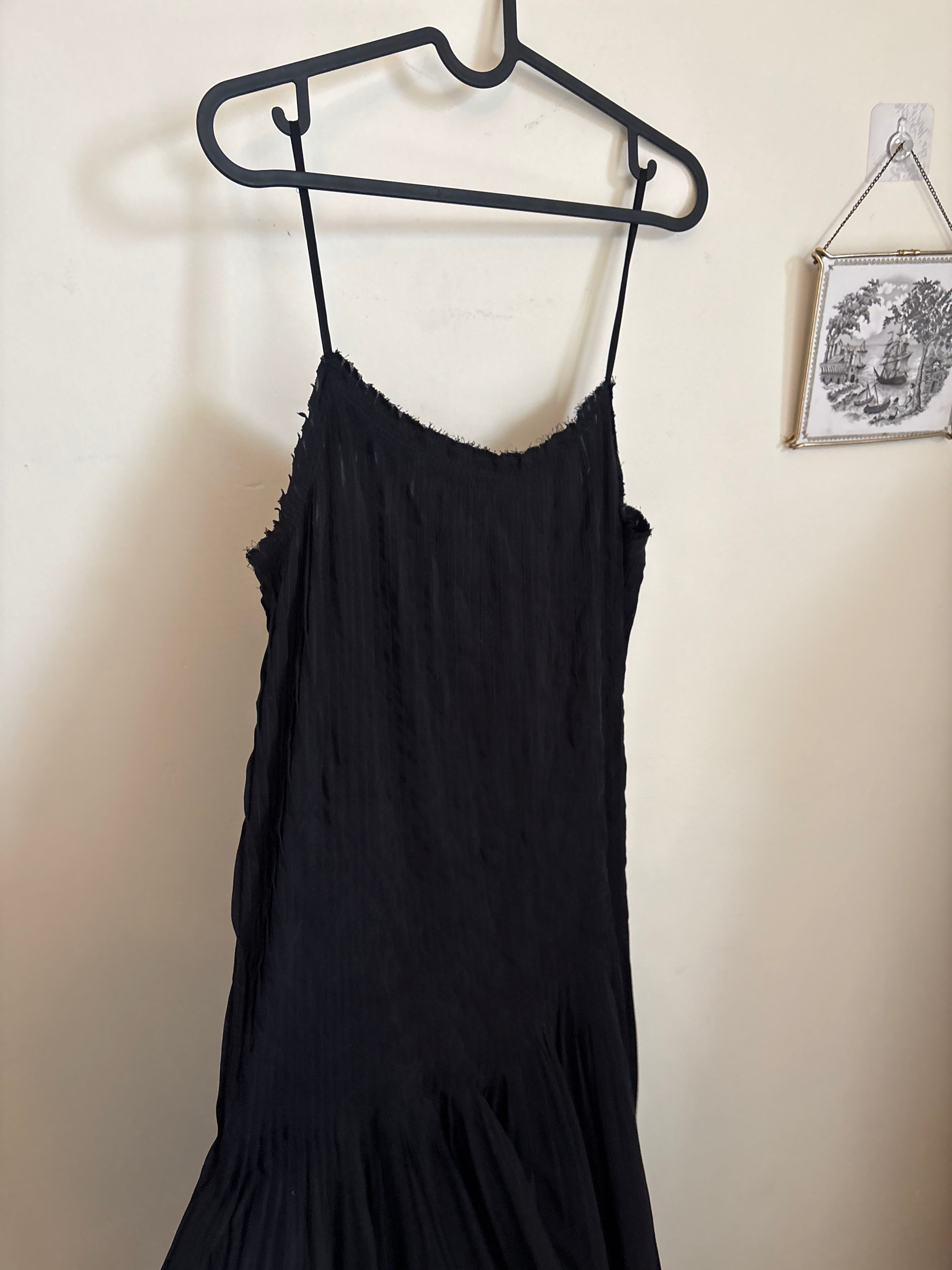 & other stories PLEATED BODICE MAXI DRESS L