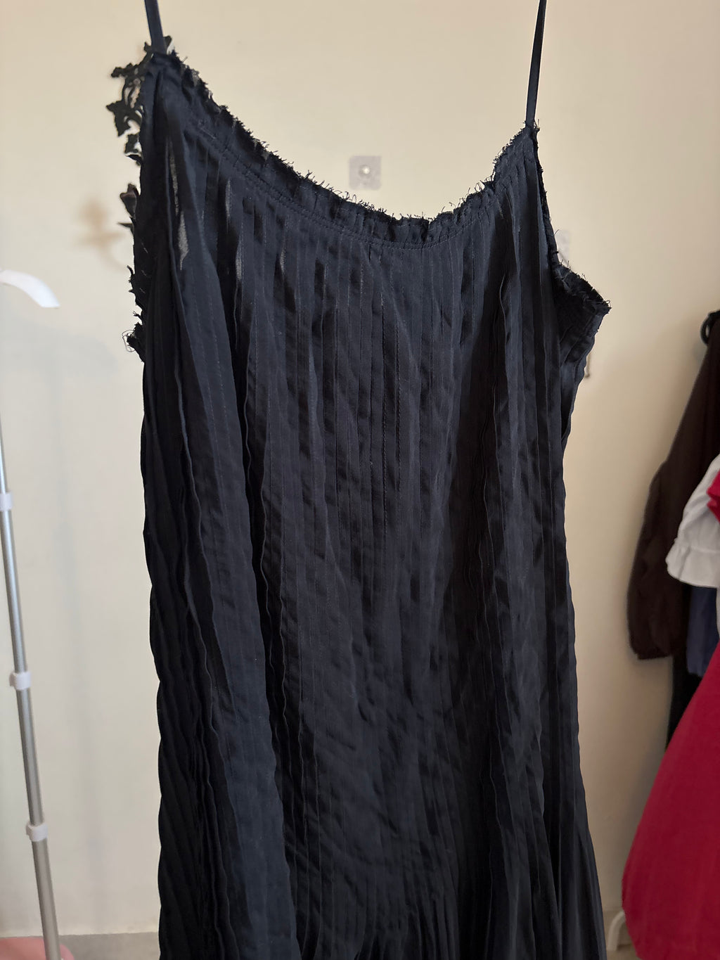 & other stories PLEATED BODICE MAXI DRESS L