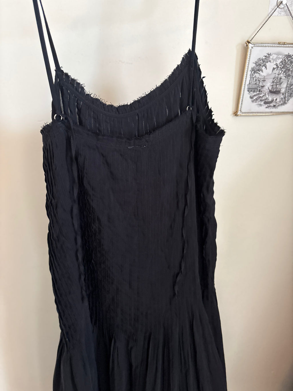 & other stories PLEATED BODICE MAXI DRESS L
