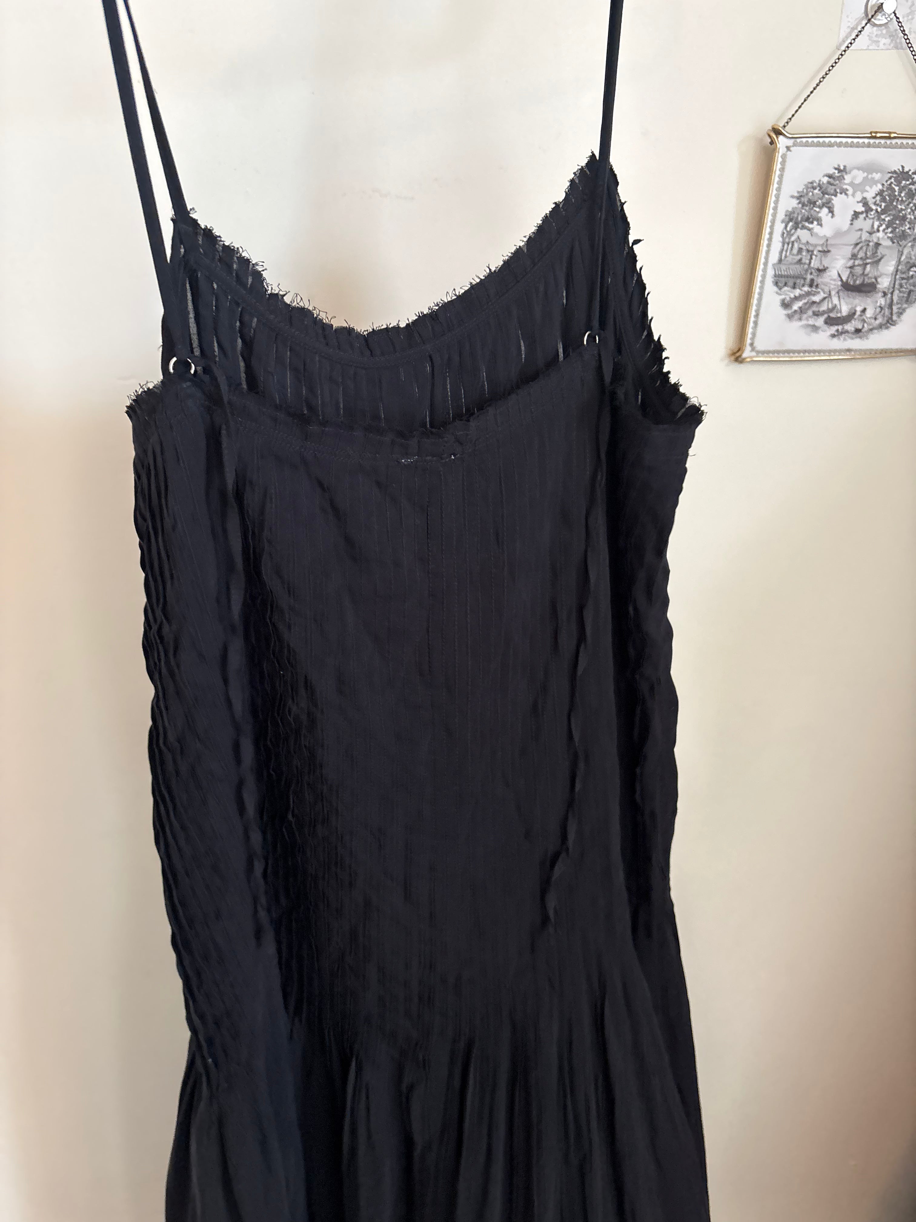 & other stories PLEATED BODICE MAXI DRESS L