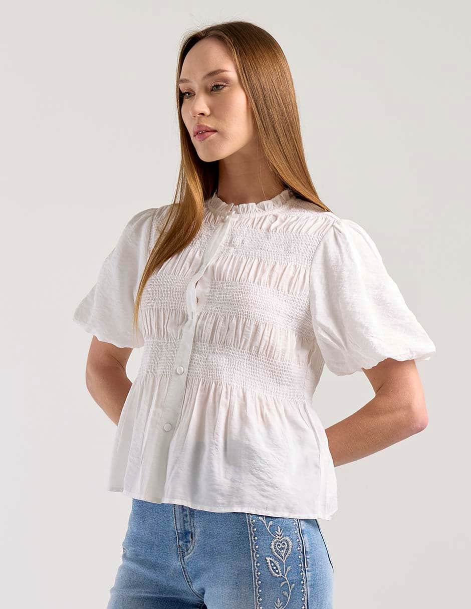 PETITE STUDIO Women's short-sleeved blouse L