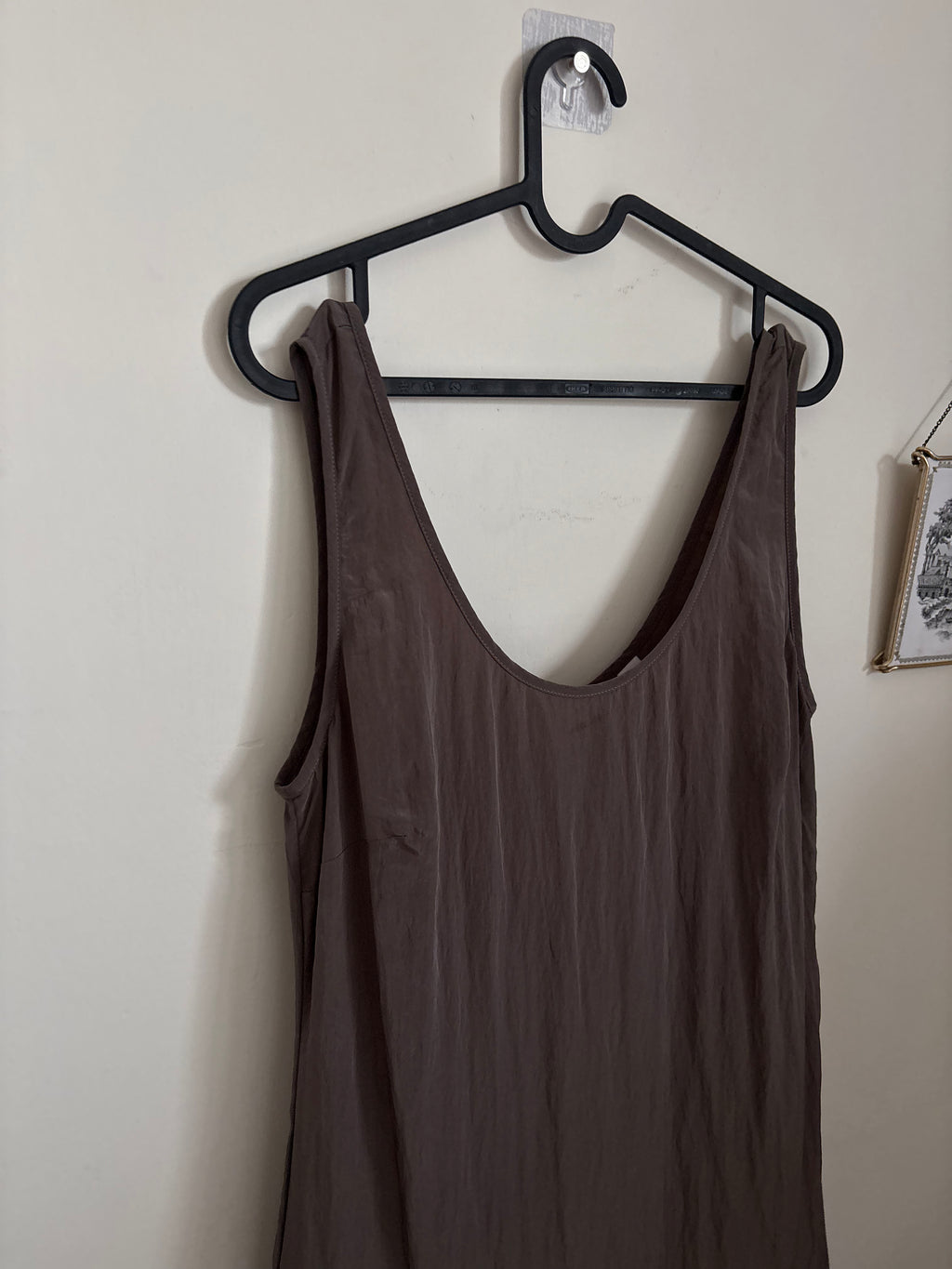 & Other Stories tiered maxi dress in charcoal grey S