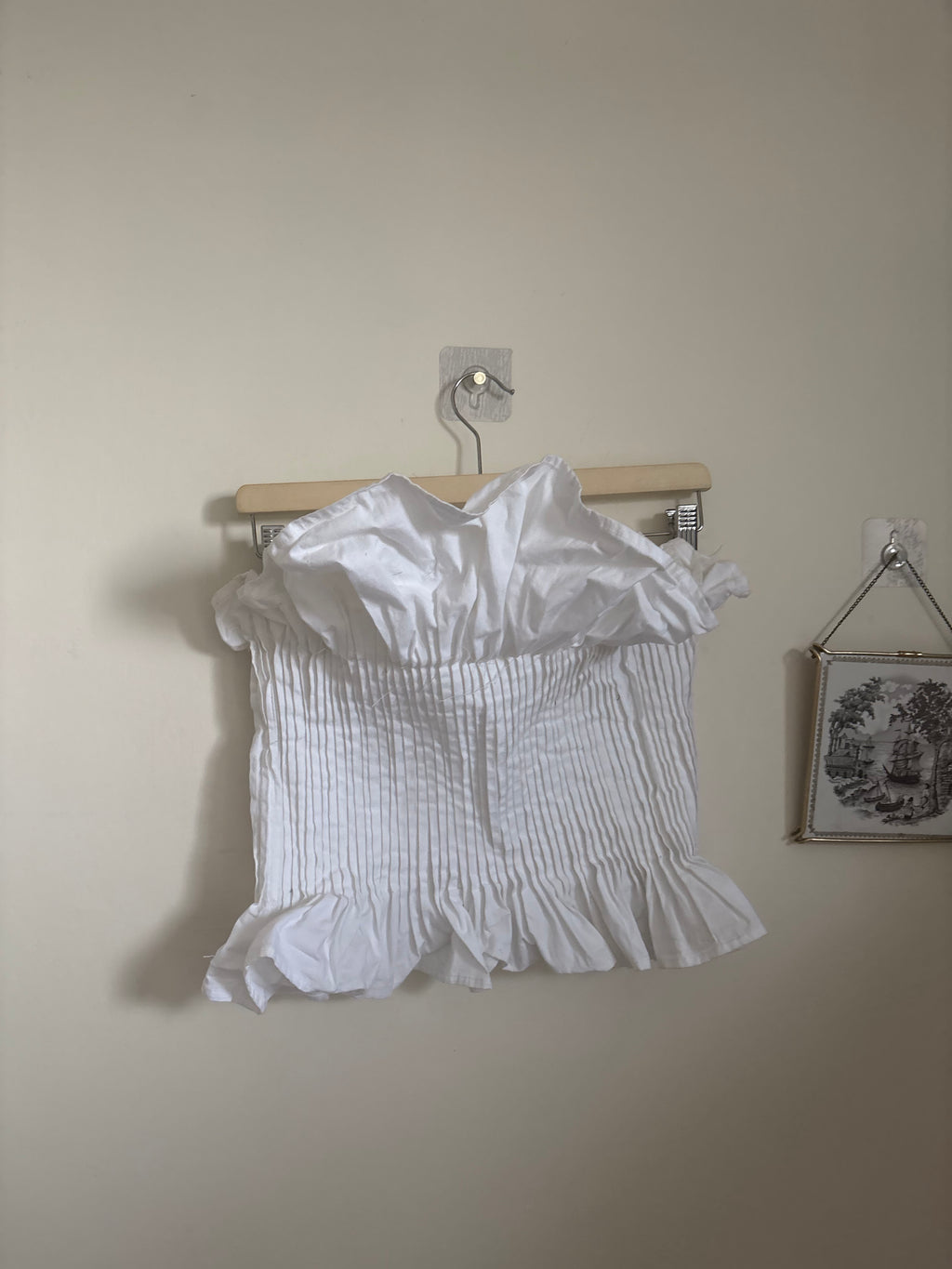 NA-KD Cotton Sculptural Pleated Top