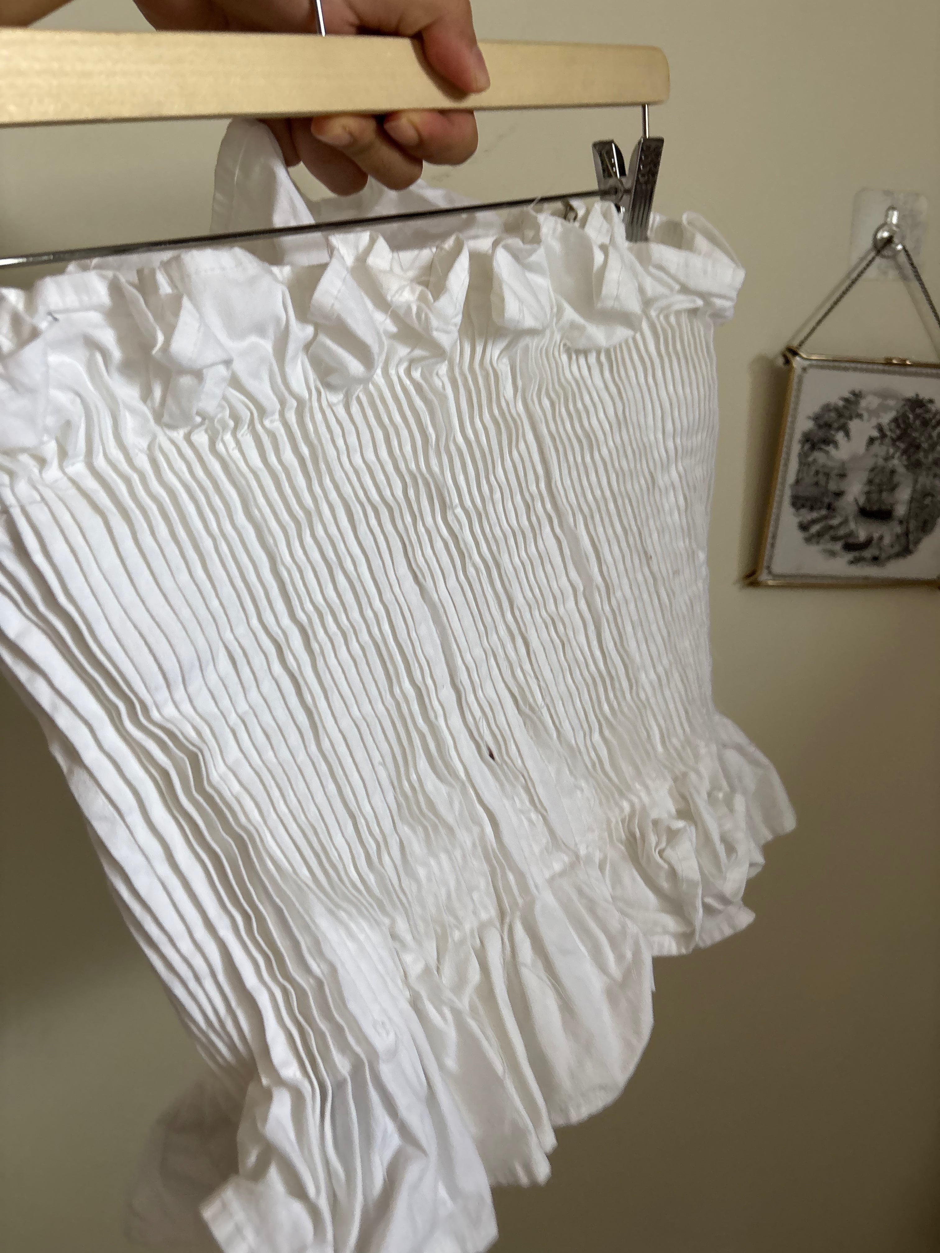 NA-KD Cotton Sculptural Pleated Top