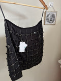 MAP BEADED SKIRT WAIST 29"
