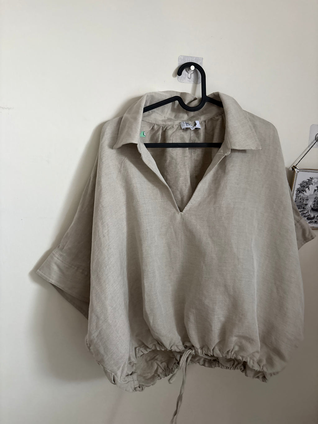 & OTHER STORIES DRAWSTRING CROPPED TOP M