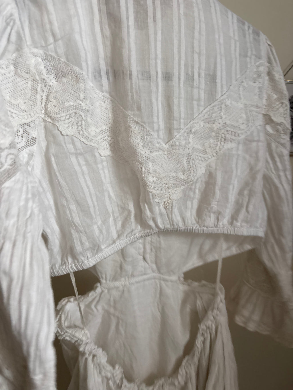 LoveShackFancy Delina Mini Dress White S